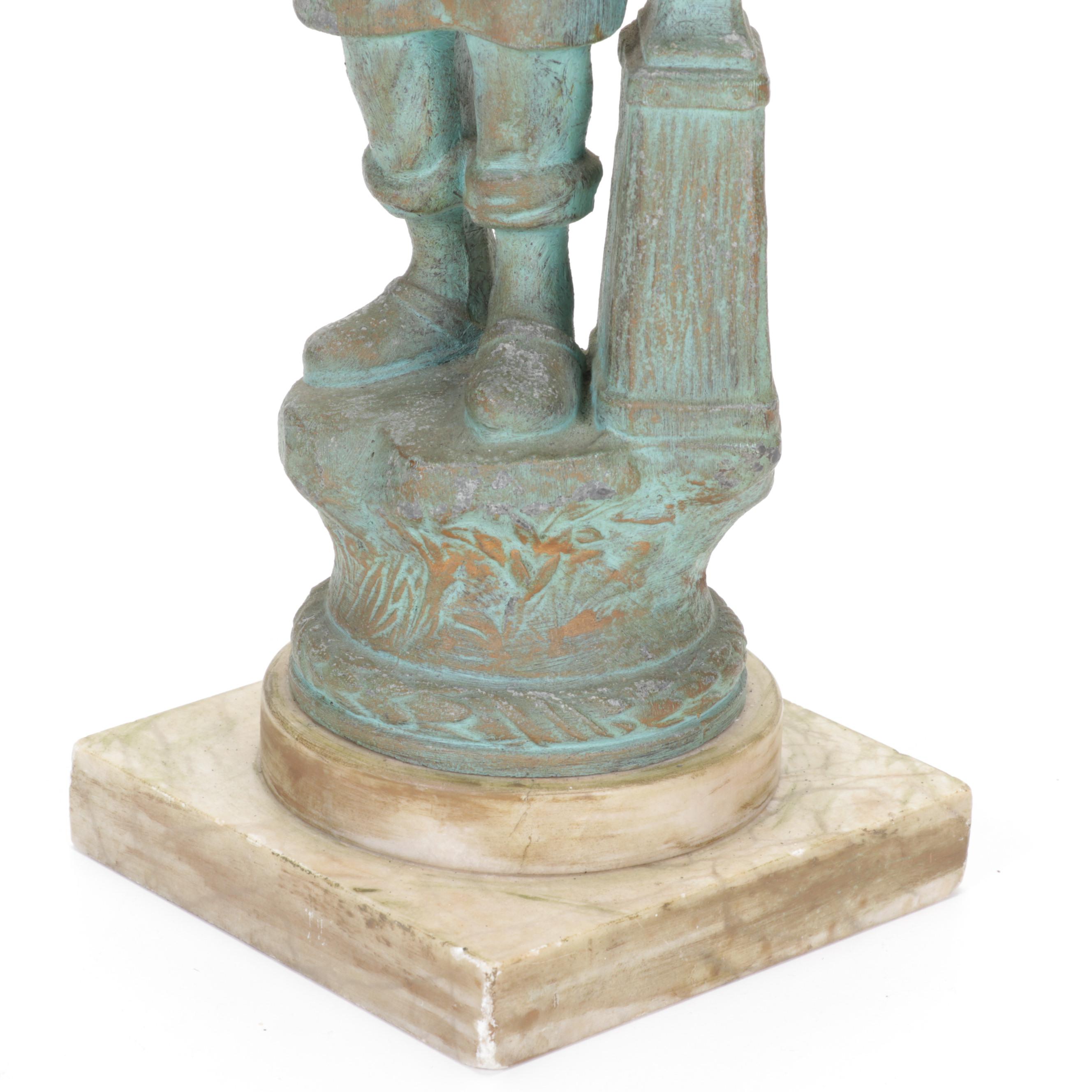 Composite Sculpture of Young Blacksmith, Circa 2000