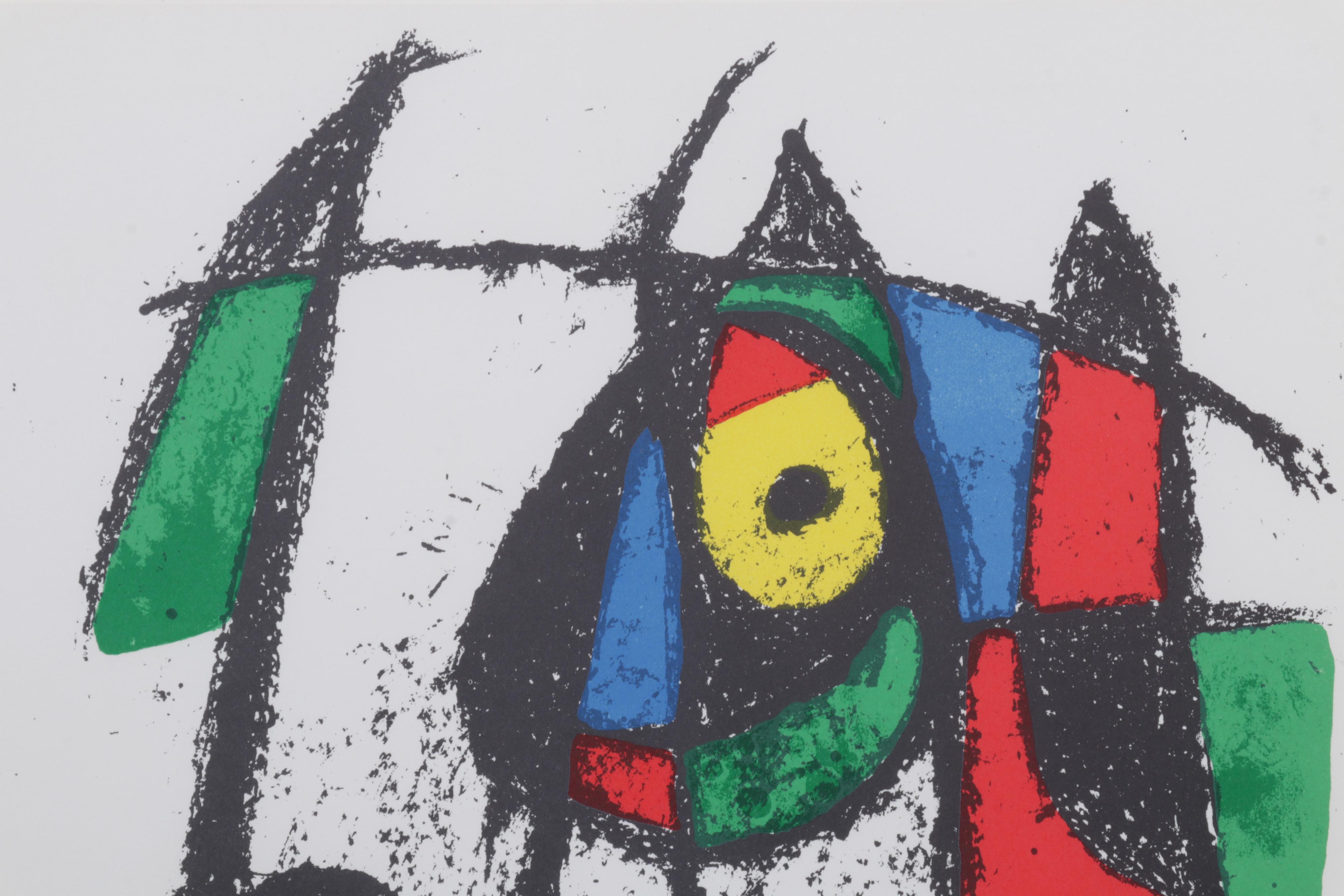 Joan Miró Color Lithograph From "Lithographs II," 1975
