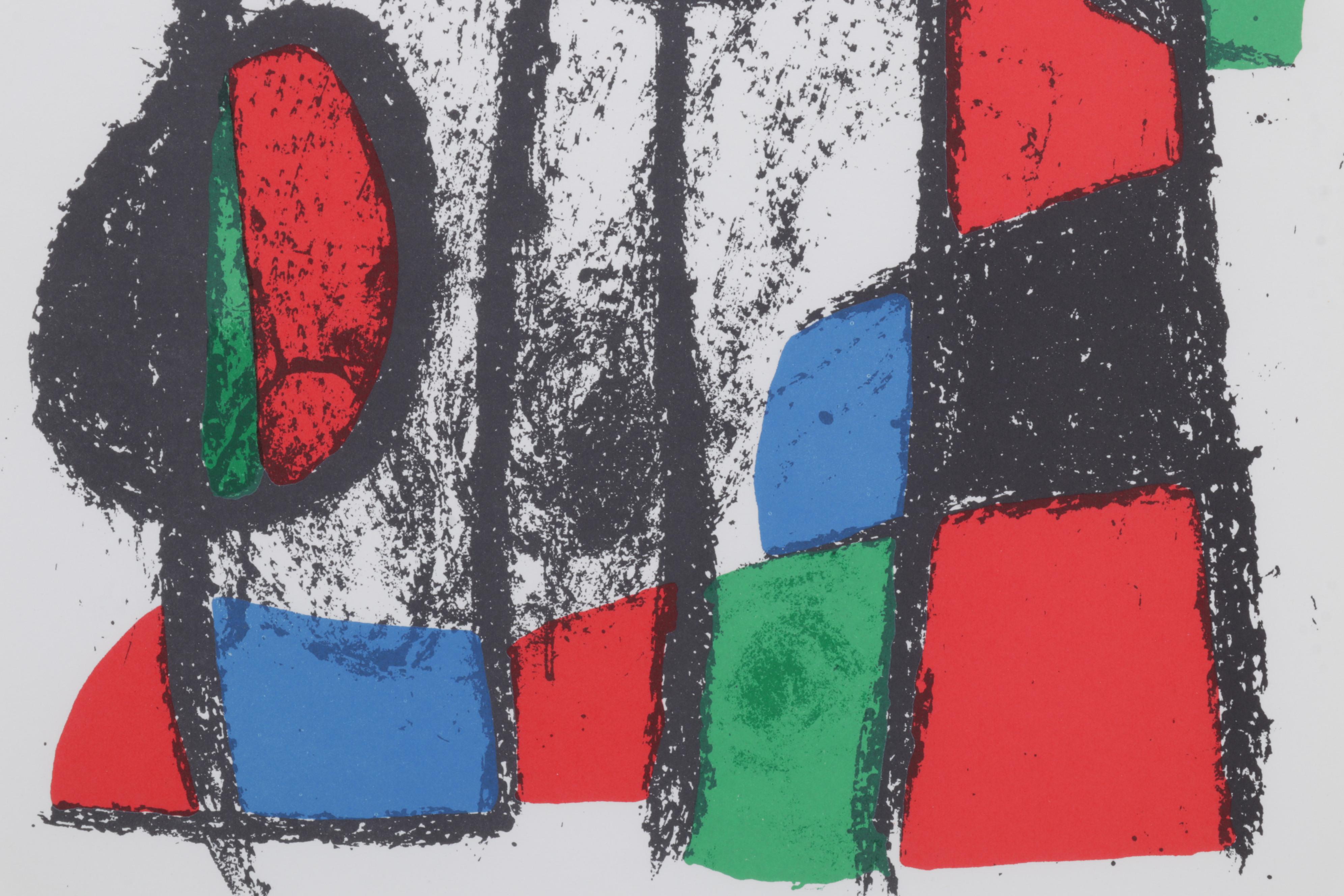 Joan Miró Color Lithograph From "Lithographs II," 1975