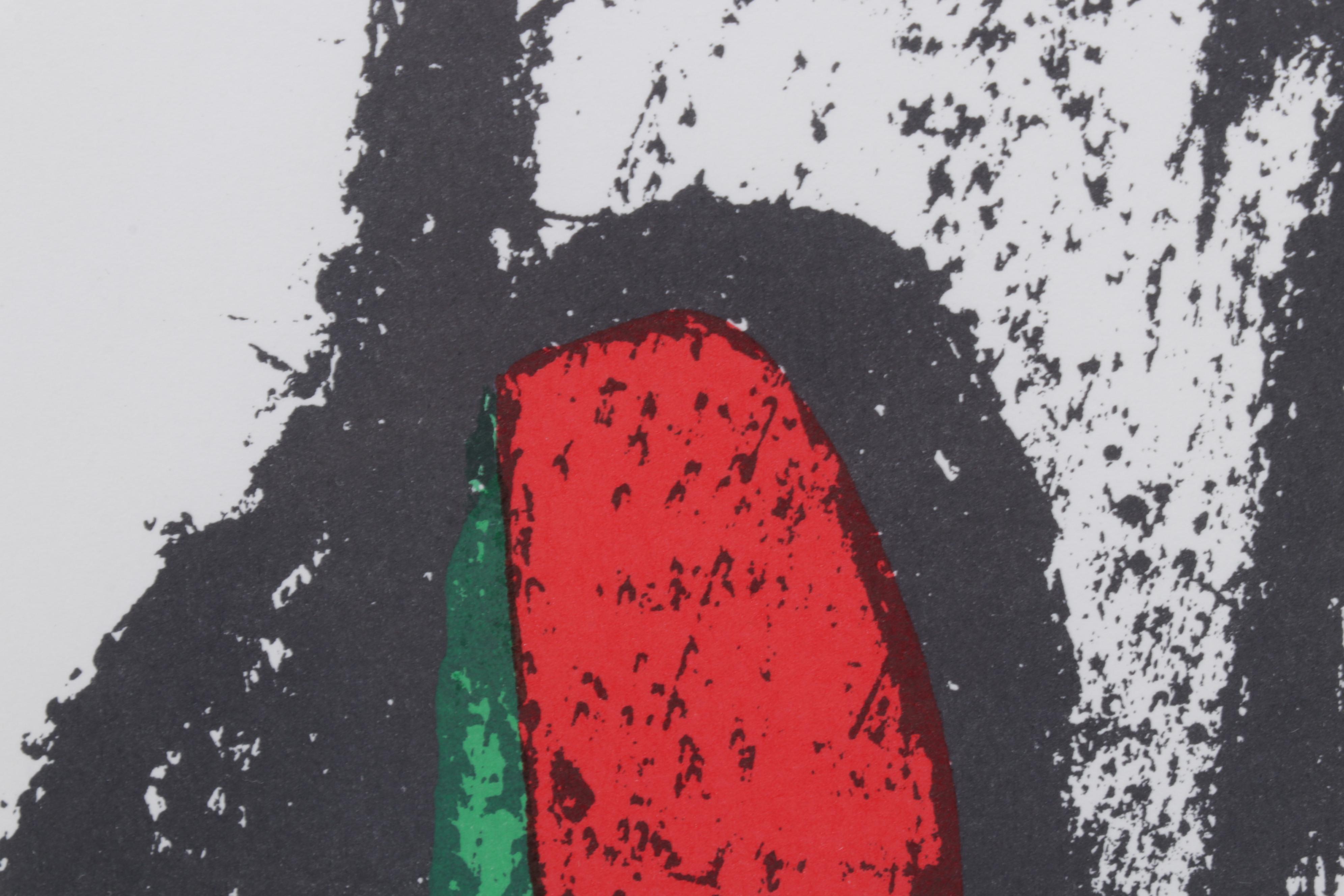 Joan Miró Color Lithograph From "Lithographs II," 1975