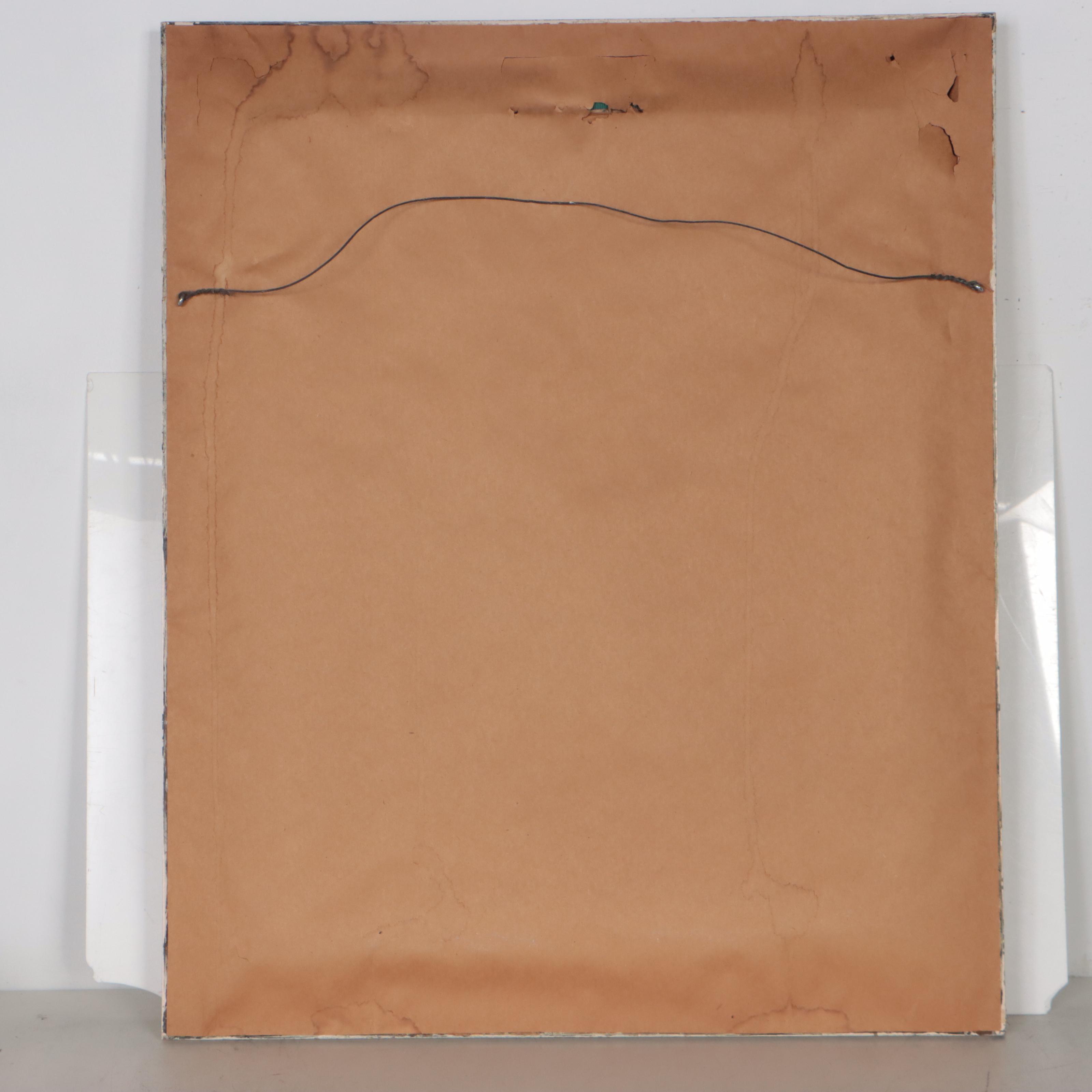 Manuel Velazquez Oil Painting of Children Holding Watermelons