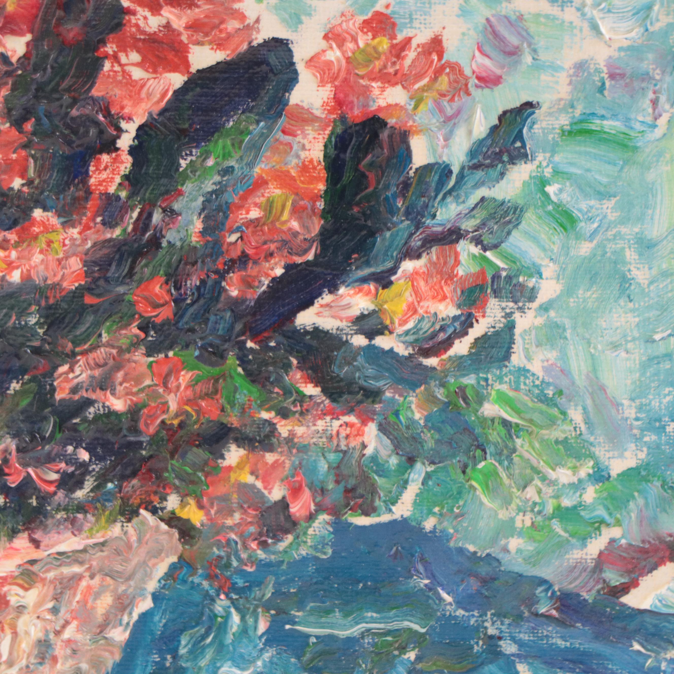 Floral Still Life Oil Painting Attributed to Karl Abt