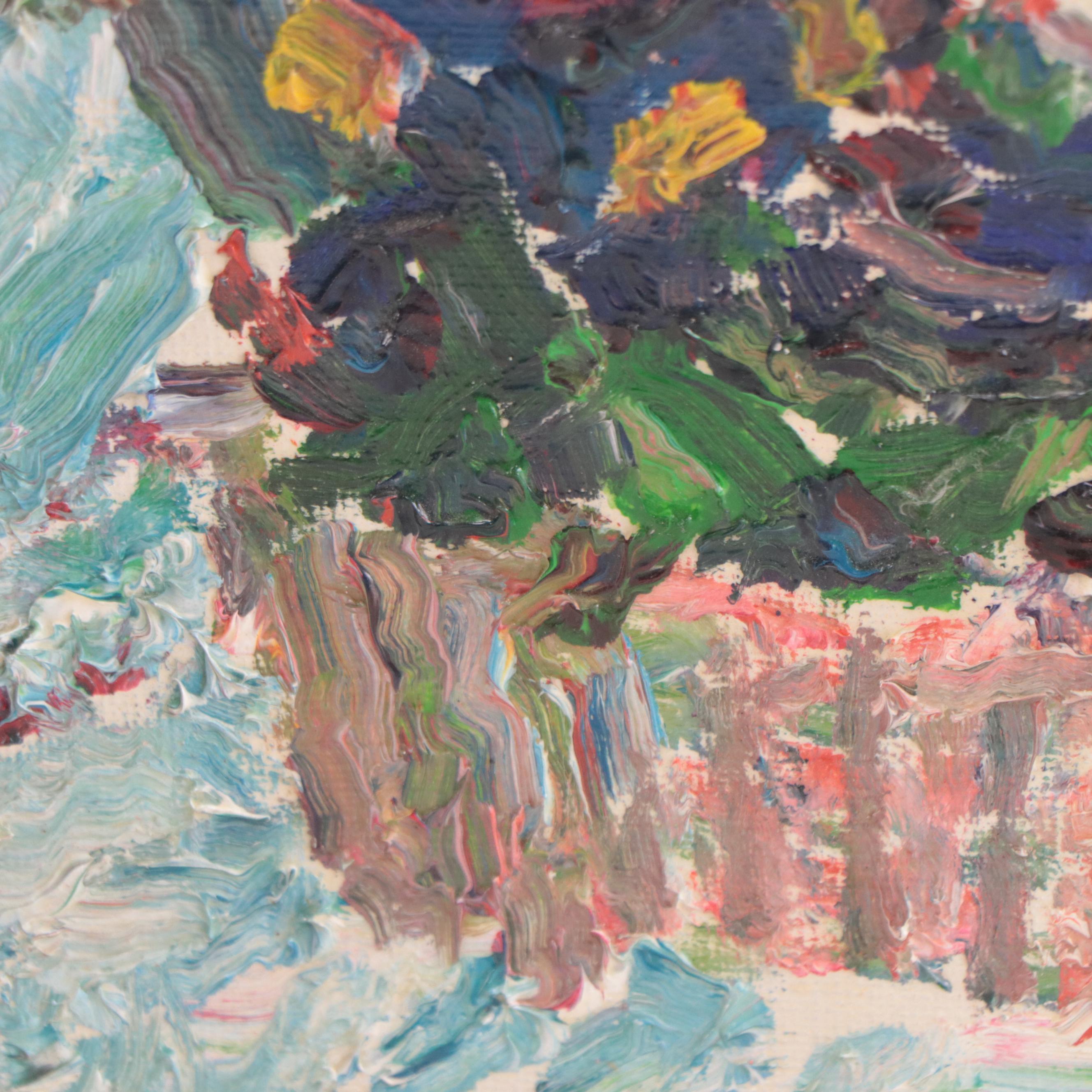 Floral Still Life Oil Painting Attributed to Karl Abt