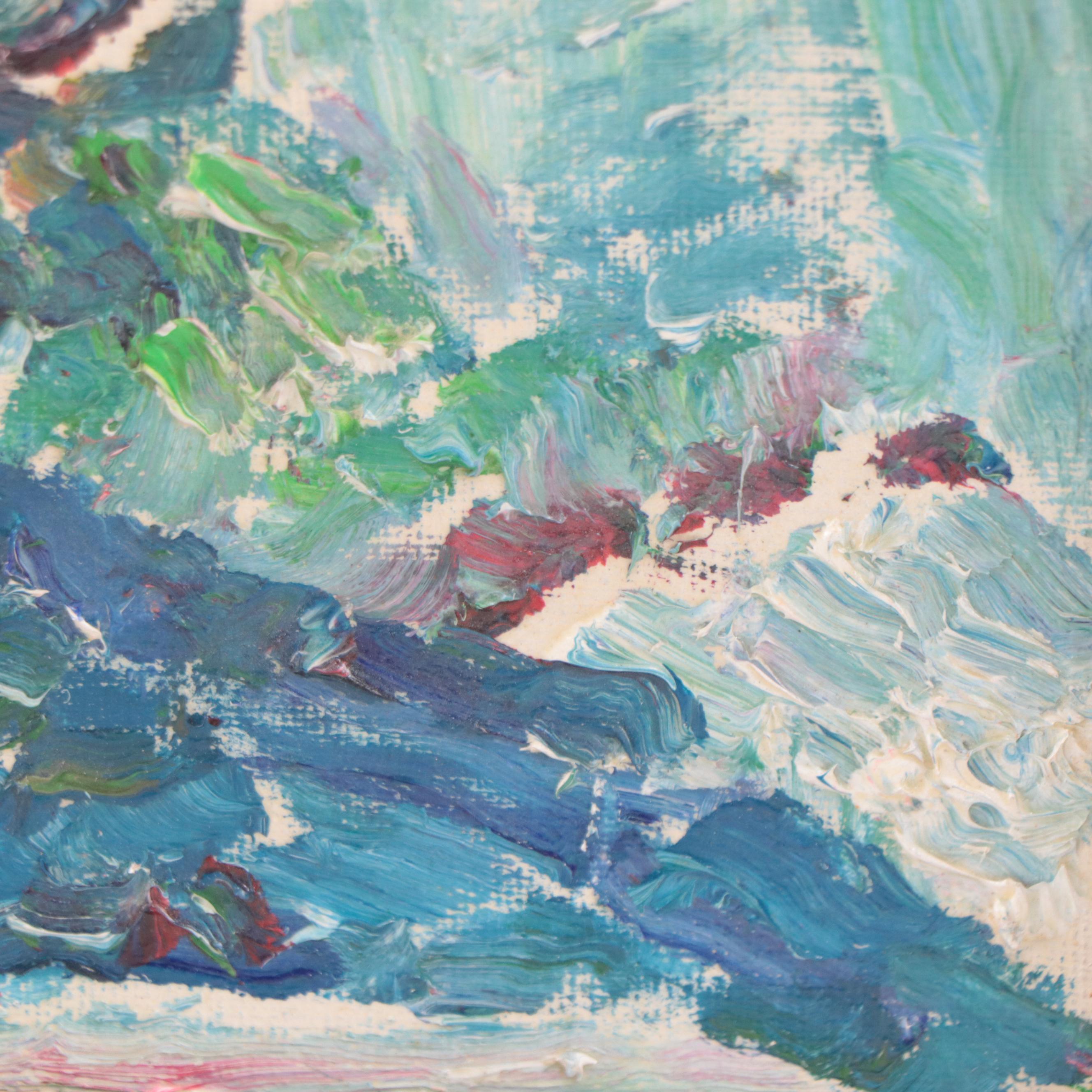 Floral Still Life Oil Painting Attributed to Karl Abt