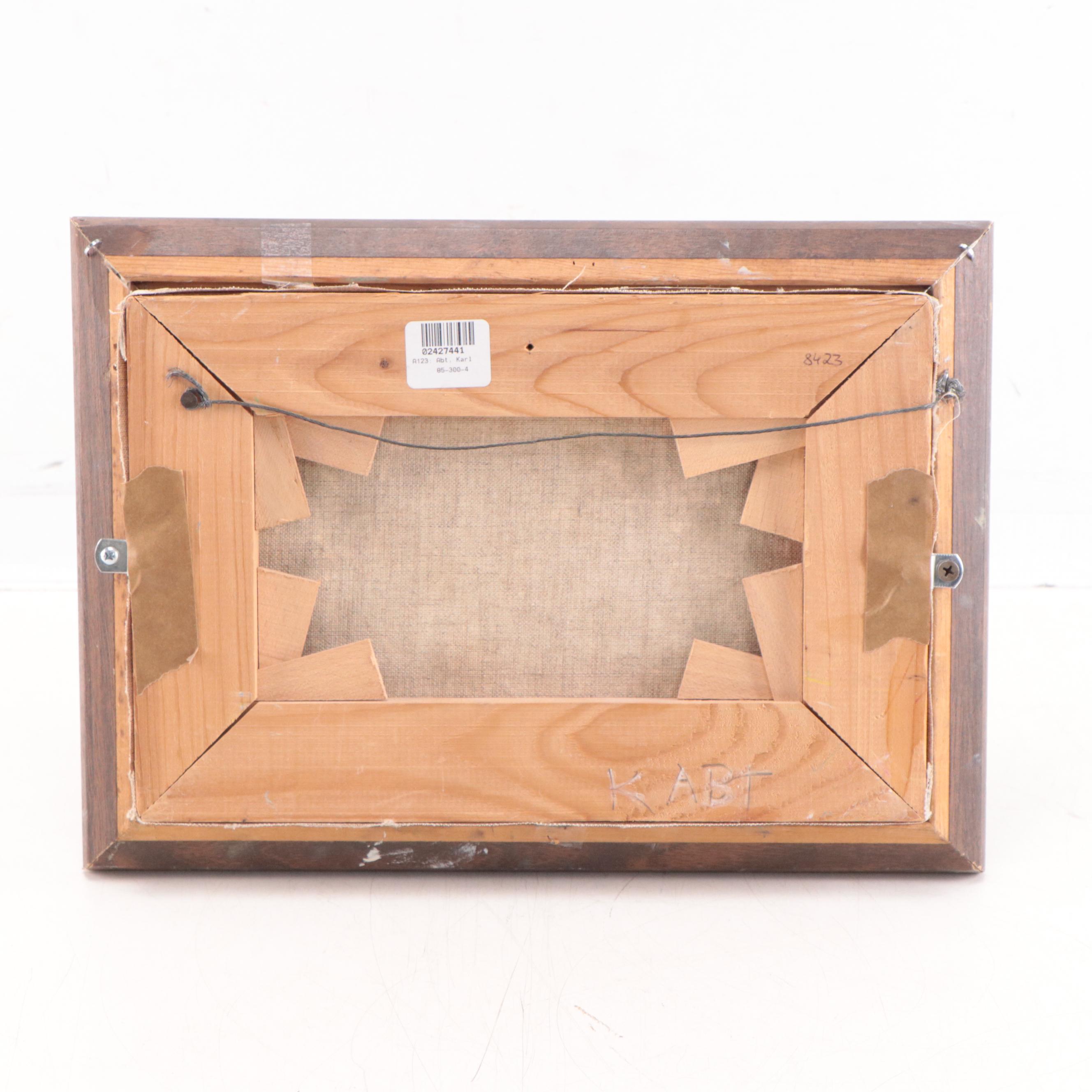 Floral Still Life Oil Painting Attributed to Karl Abt