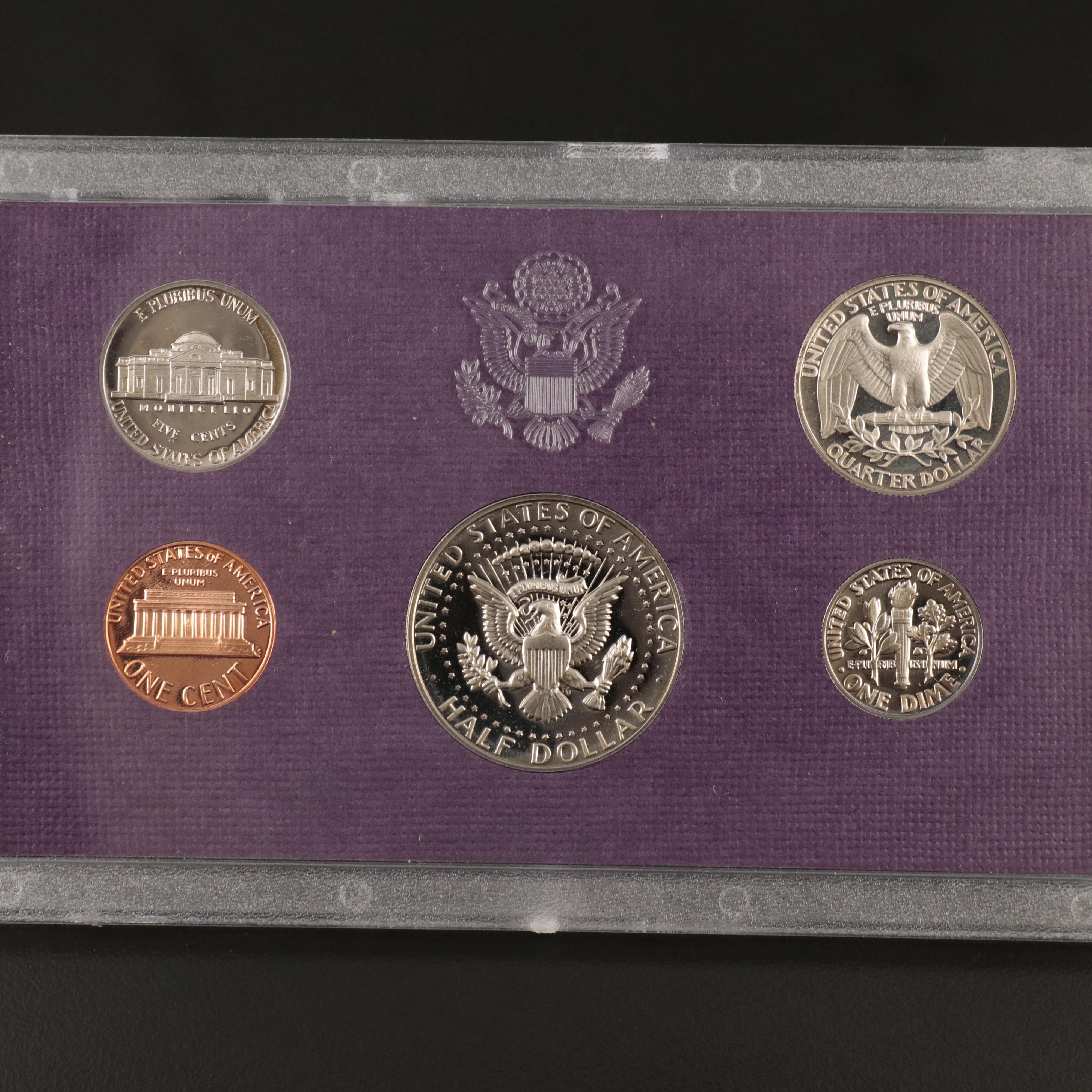 Group of Ten United States Proof Sets Complete from 1984-1993