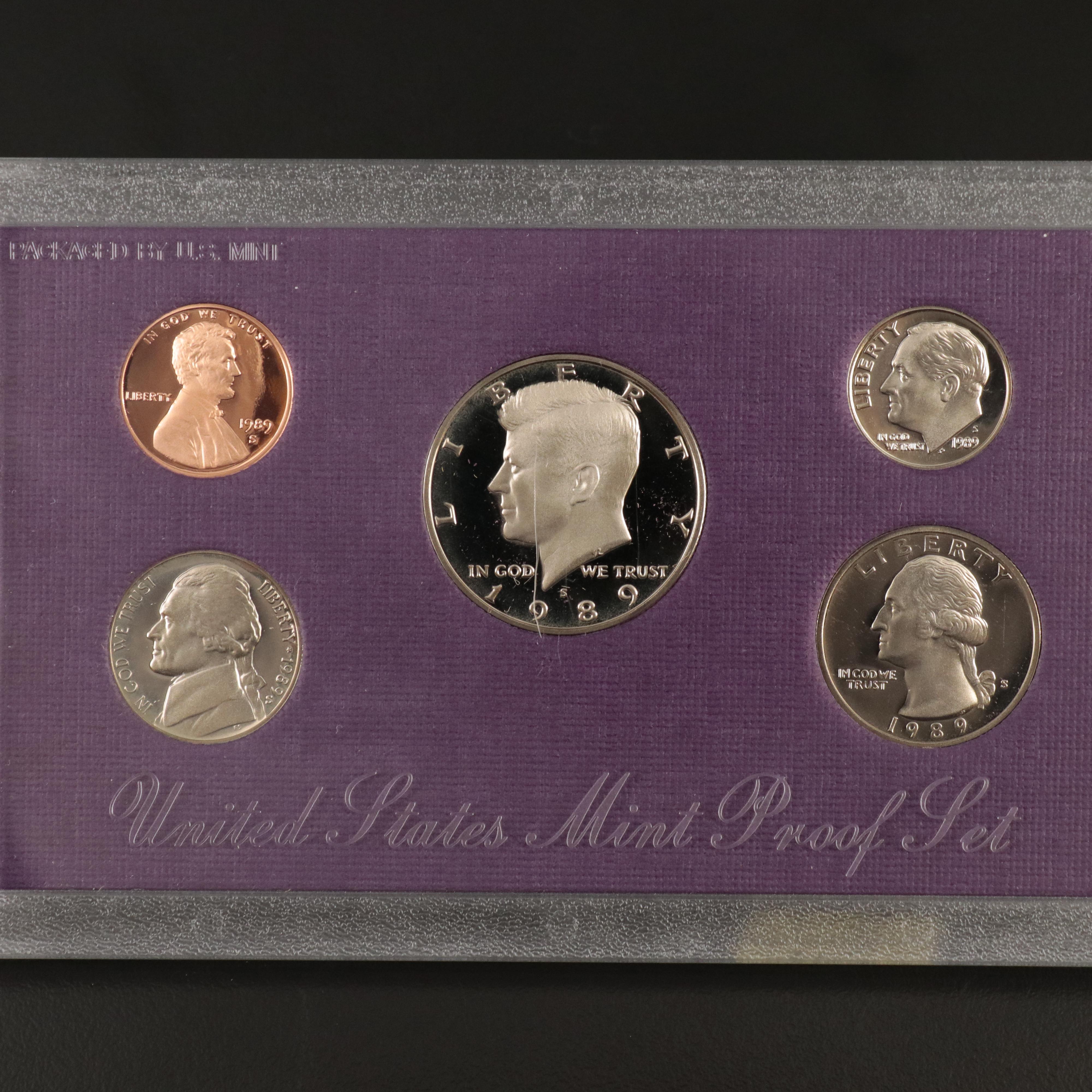 Group of Ten United States Proof Sets Complete from 1984-1993