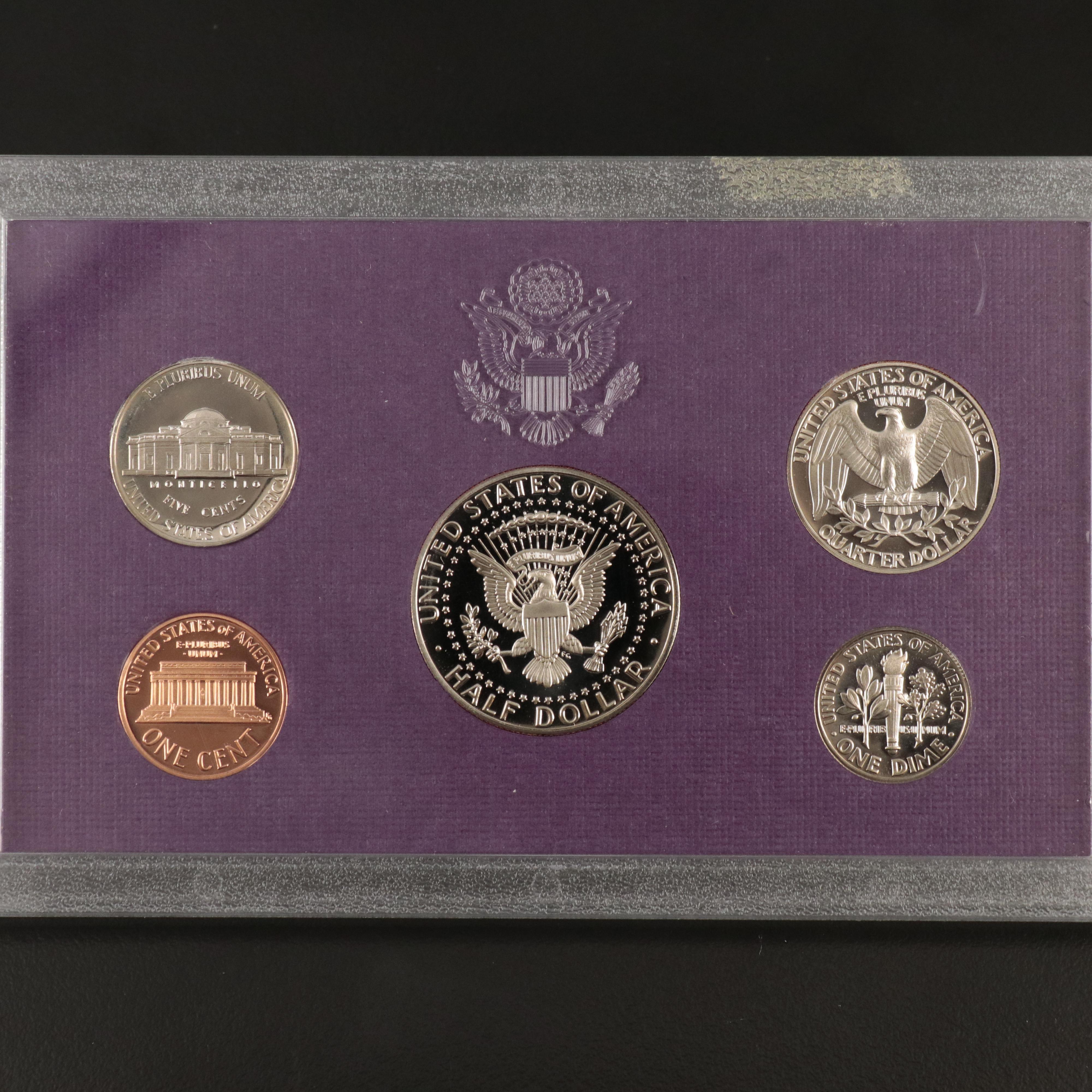 Group of Ten United States Proof Sets Complete from 1984-1993