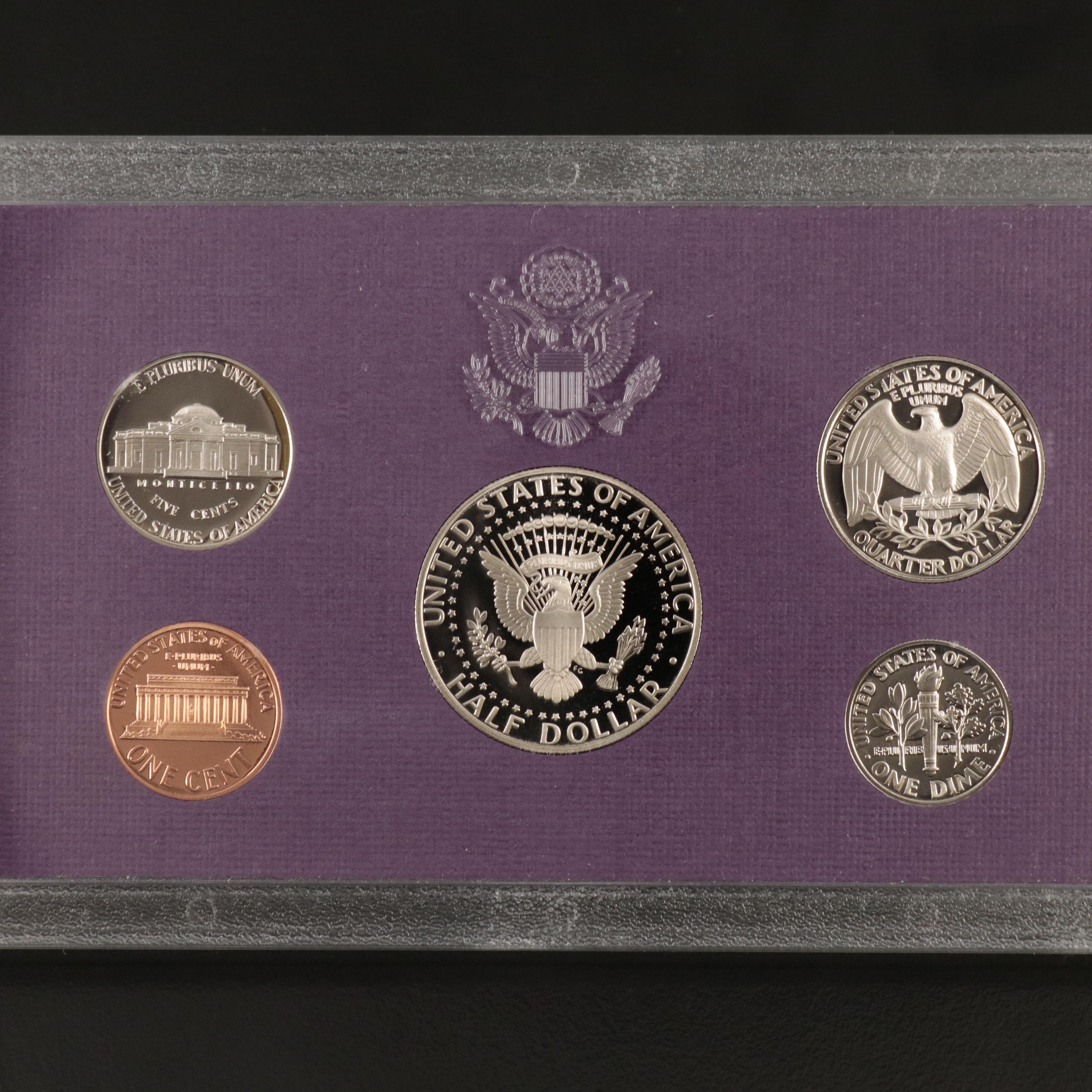 Group of Ten United States Proof Sets Complete from 1984-1993
