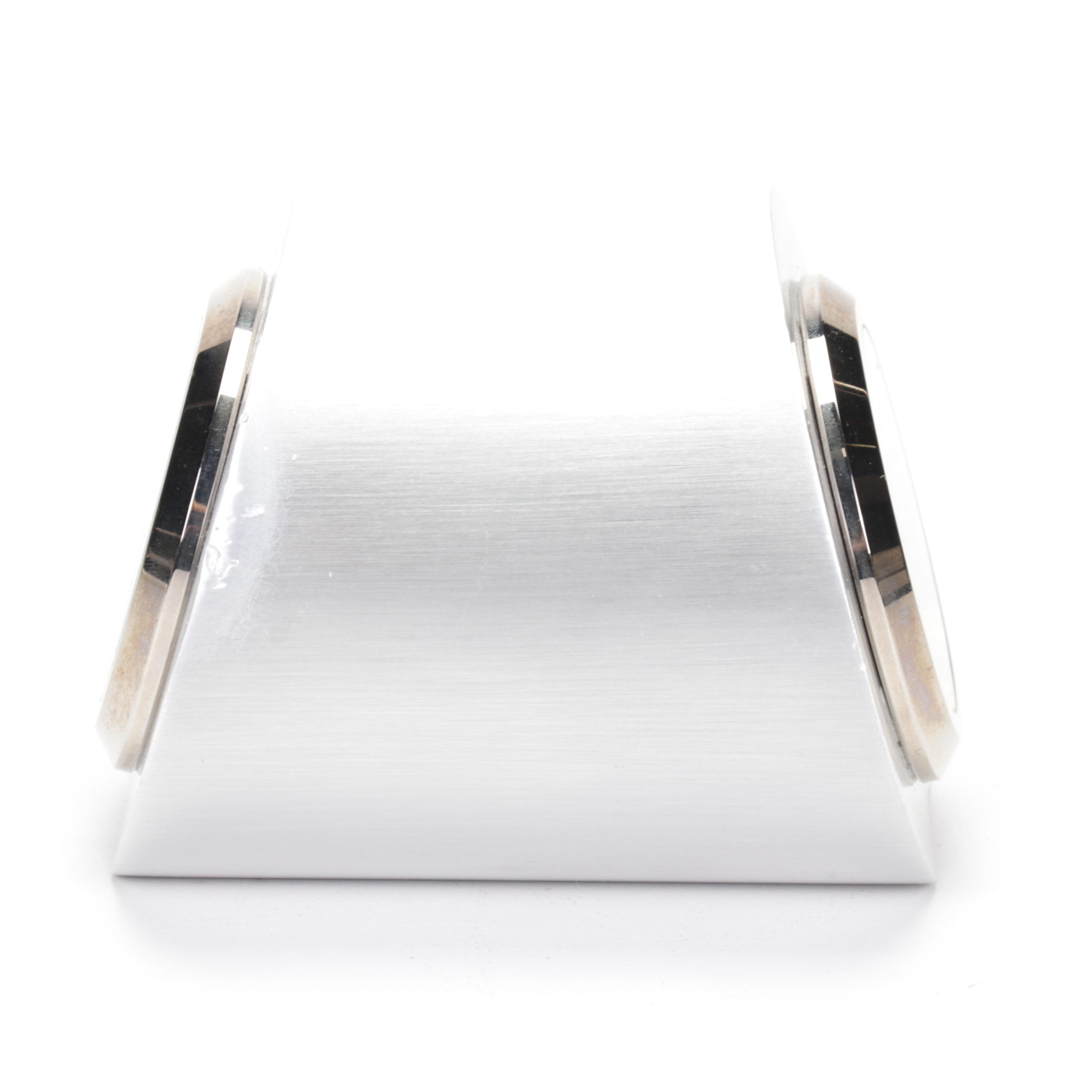 Movado Metal Dual-Face Desk Clock