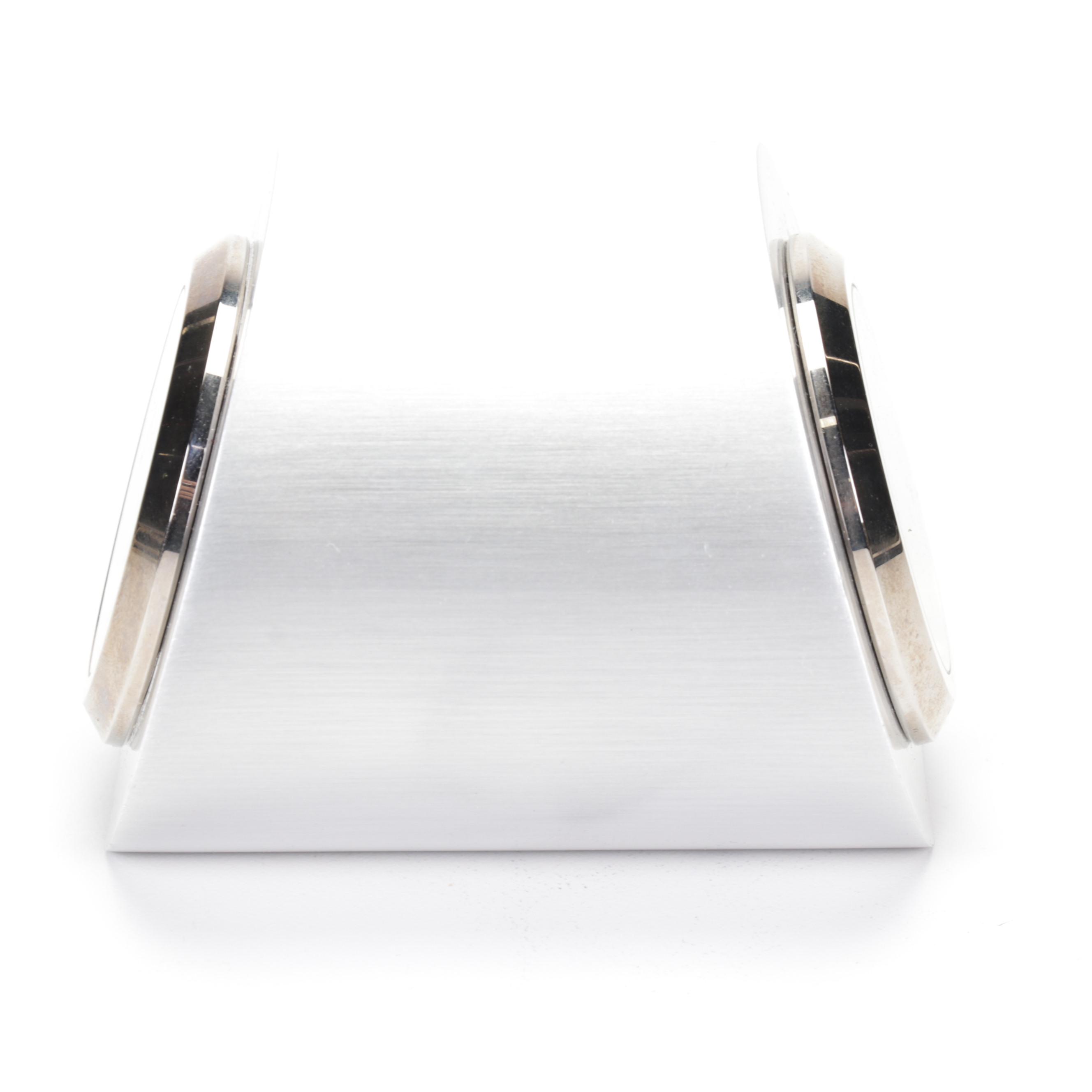 Movado Metal Dual-Face Desk Clock