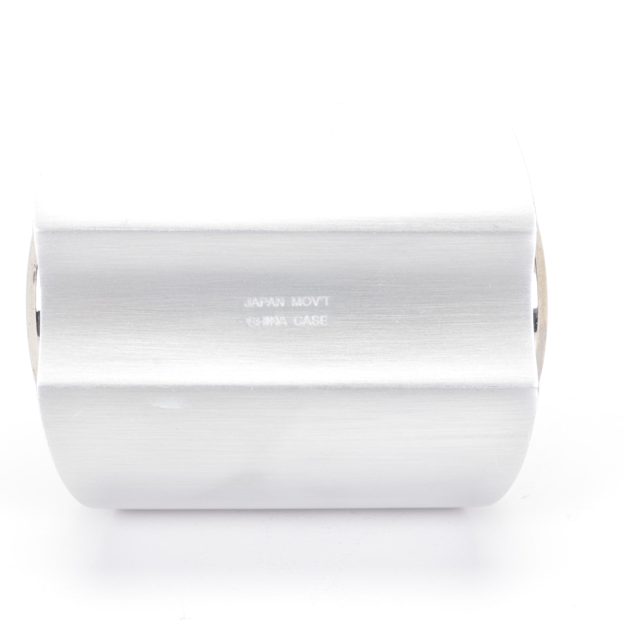 Movado Metal Dual-Face Desk Clock