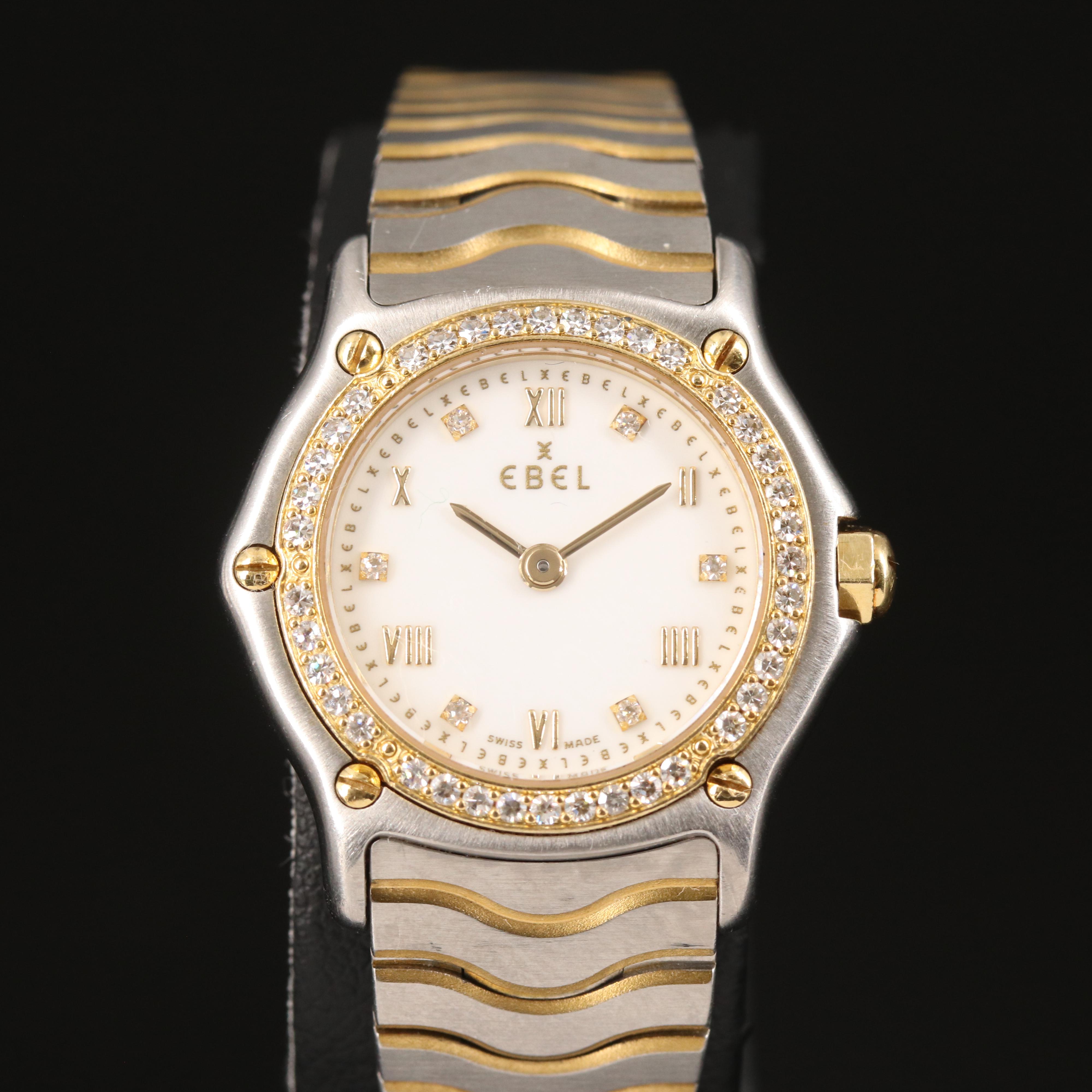 Ebel 18K and Diamond Watch