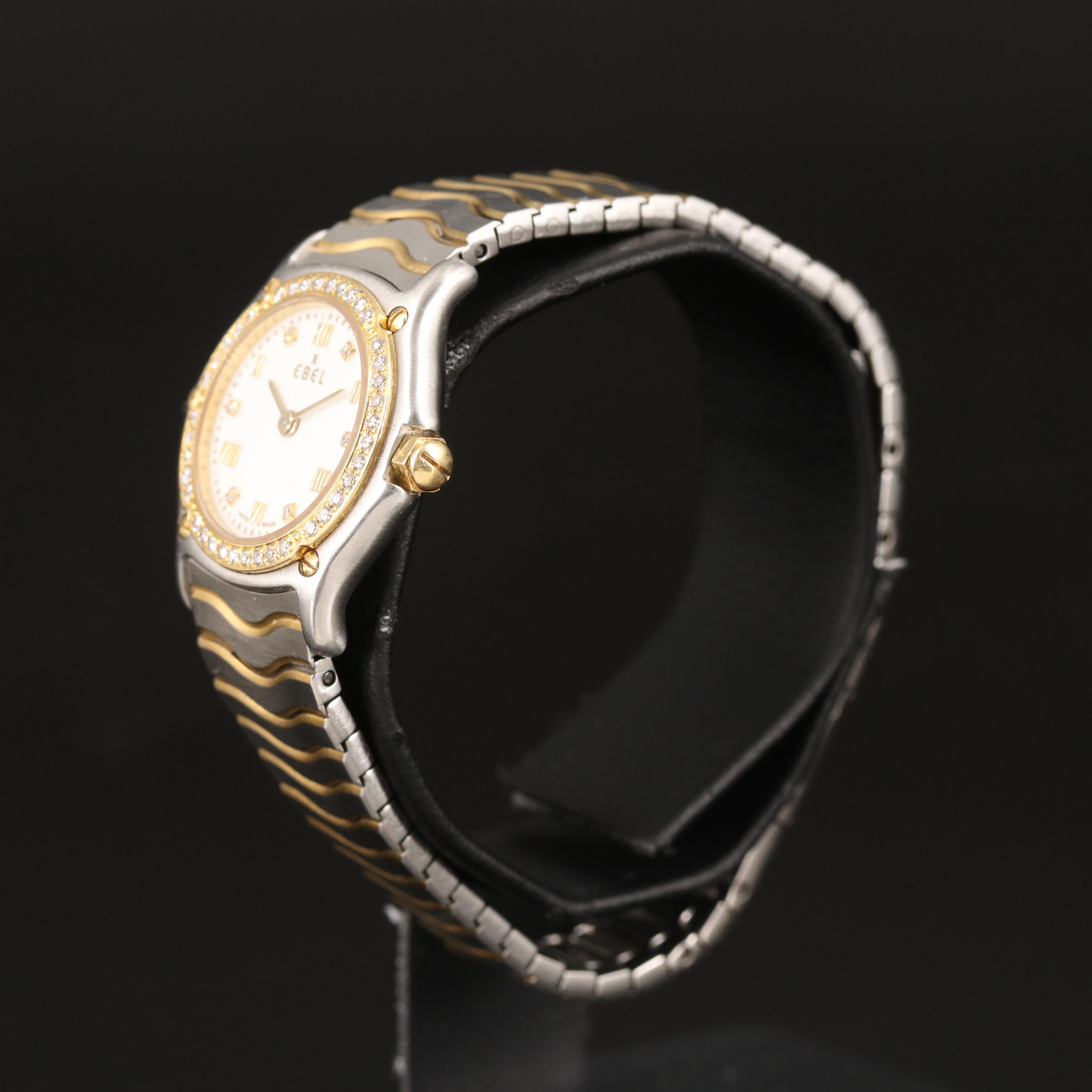 Ebel 18K and Diamond Watch
