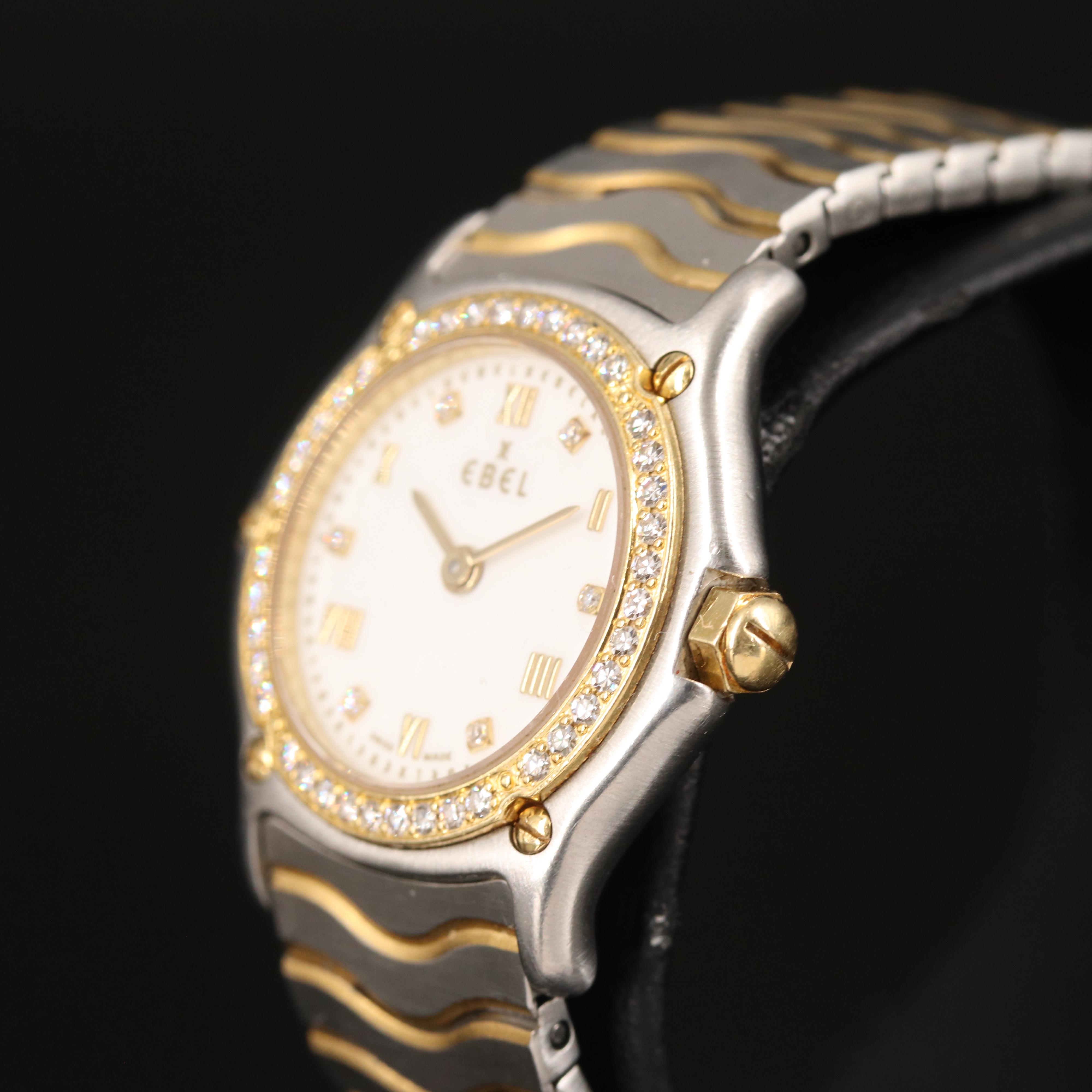 Ebel 18K and Diamond Watch