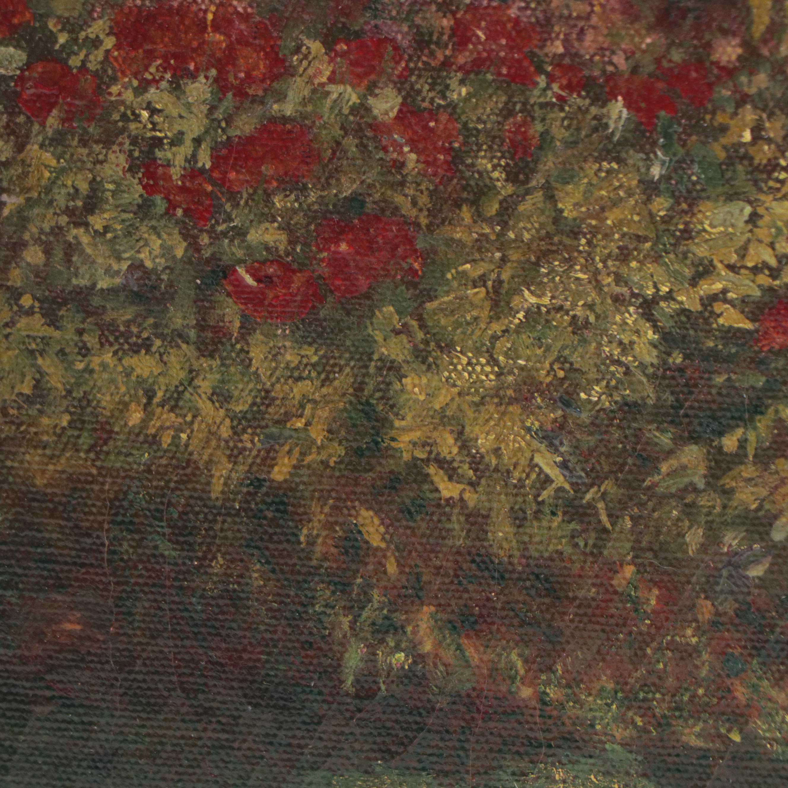 Florence Smith Oil Painting of Forest, Mid-20th Century