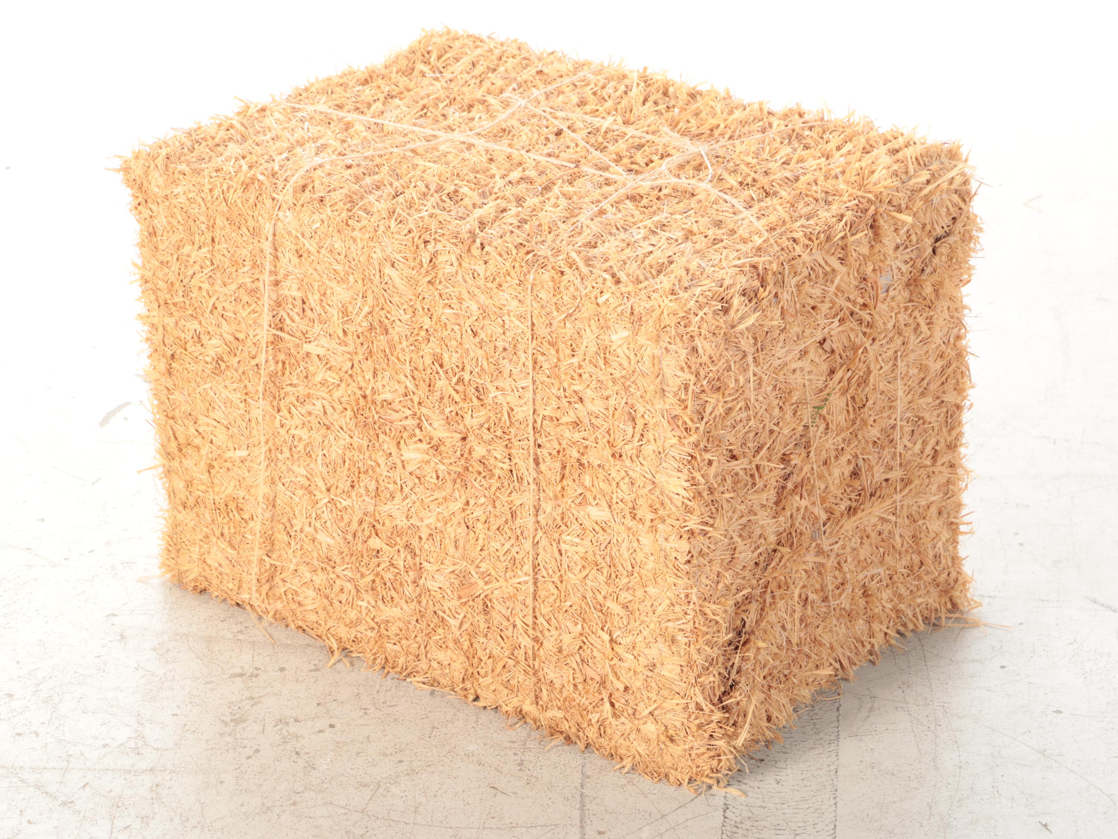 Thirteen Decorative Wood Chip Bales