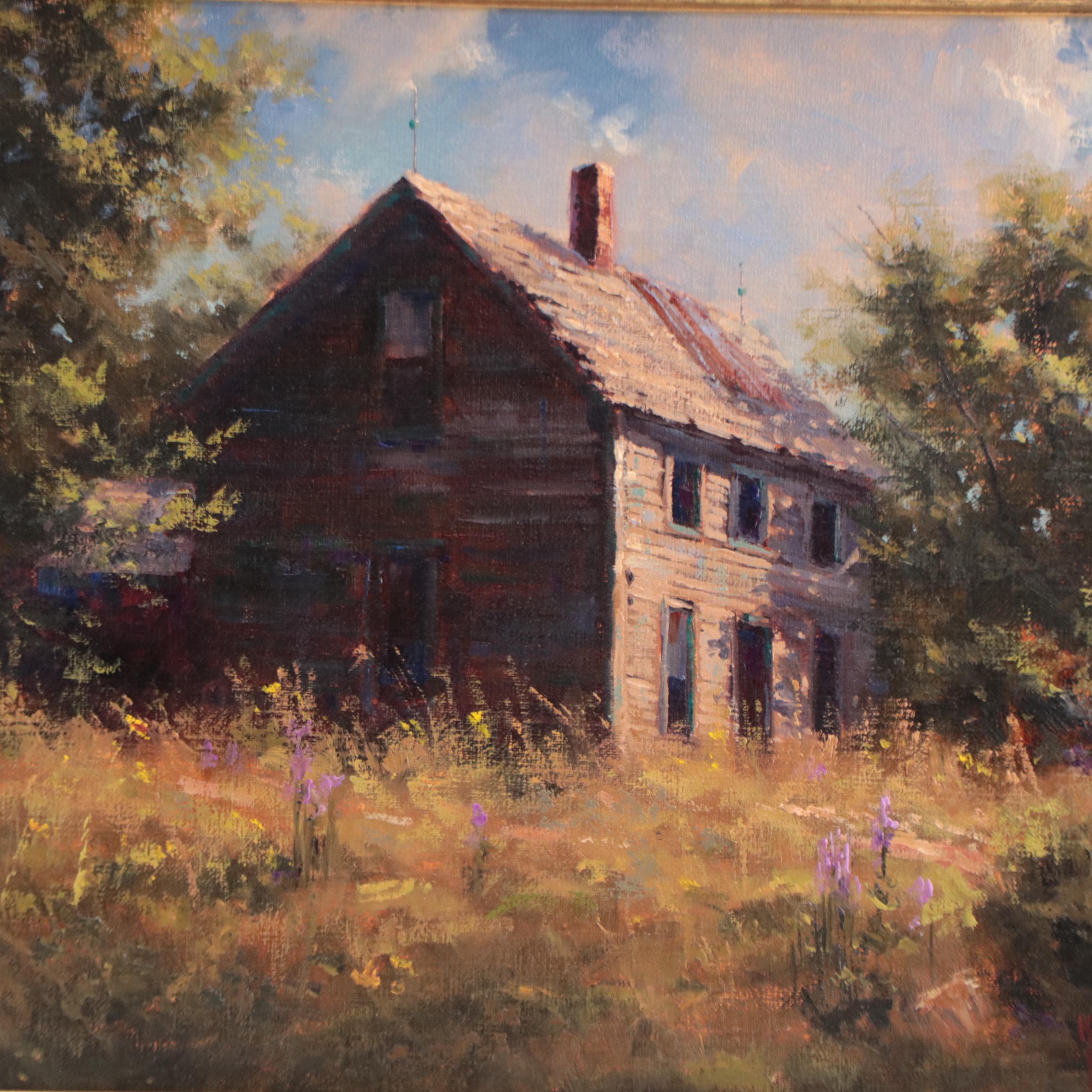 Kenny McKenna House Portrait Oil Painting