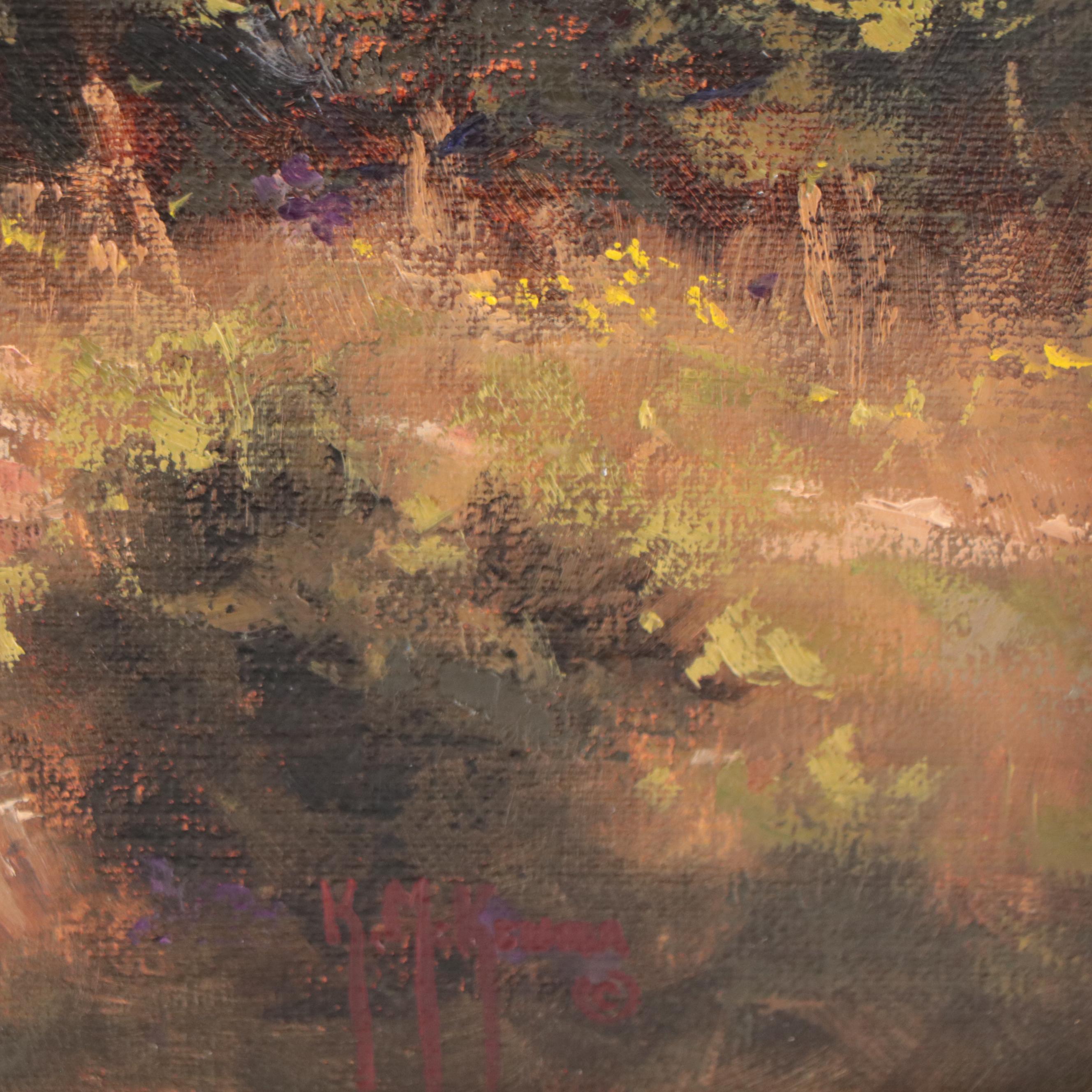 Kenny McKenna House Portrait Oil Painting