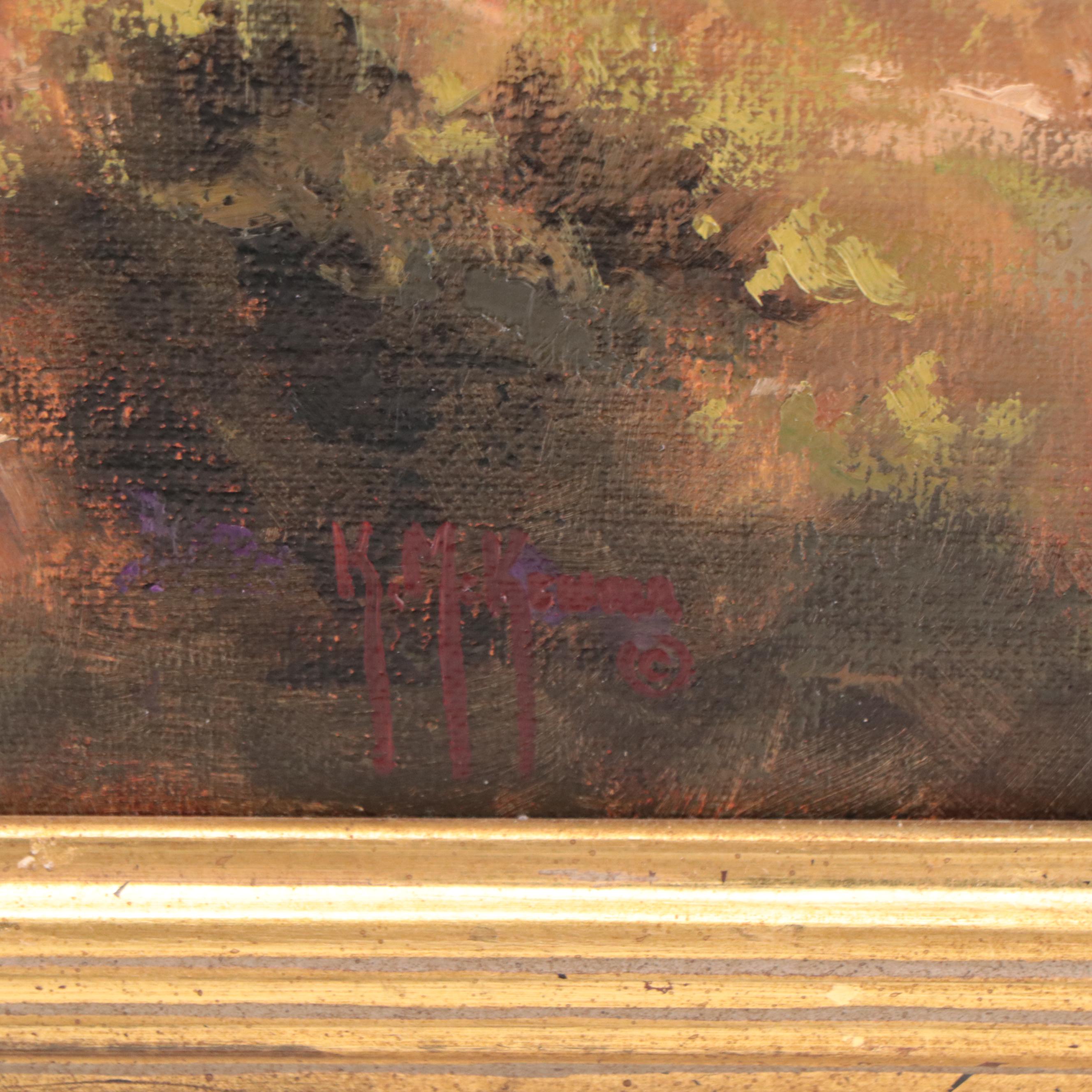 Kenny McKenna House Portrait Oil Painting