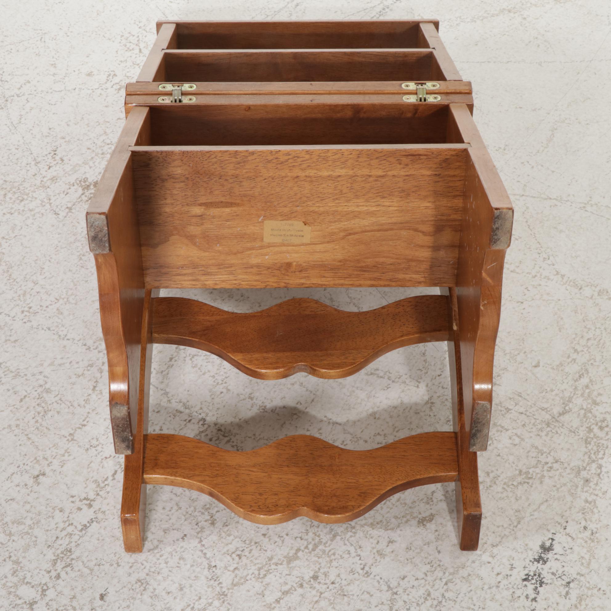 American Primitive Style Pine Shelf Rack, Breadbox and Metamorphic Step Chair