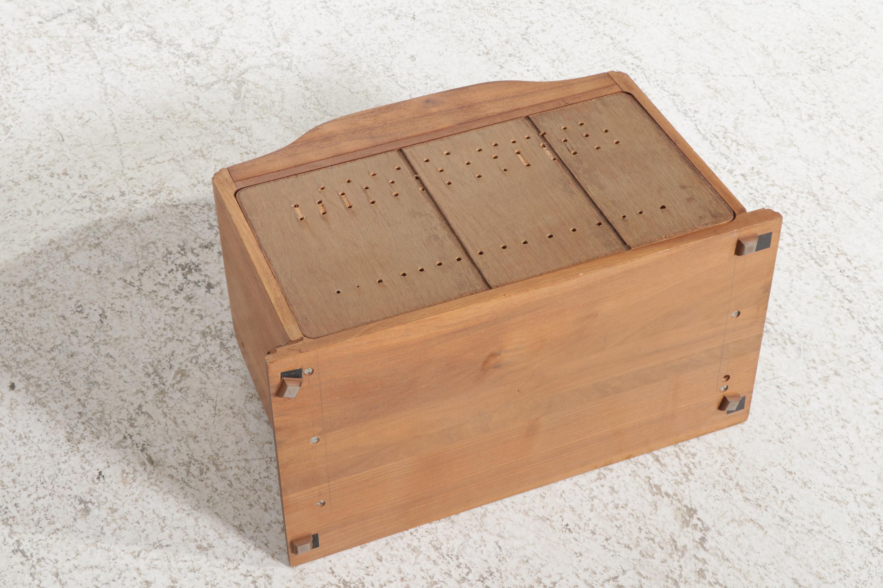 American Primitive Style Pine Shelf Rack, Breadbox and Metamorphic Step Chair