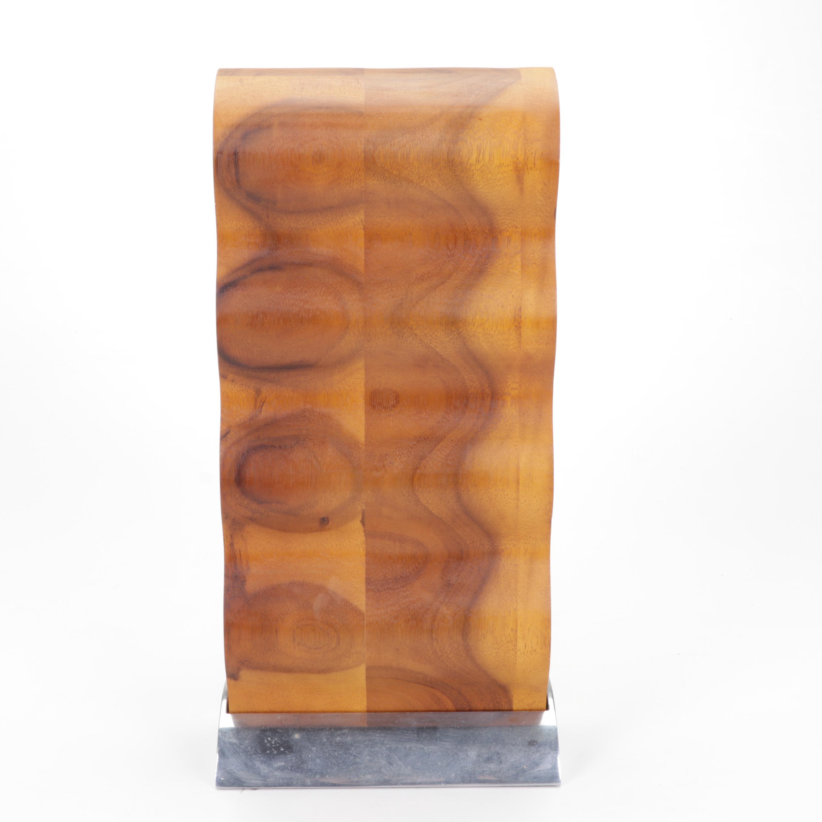 Nambé "Curvo" Four Bottle Tabletop Wine Rack