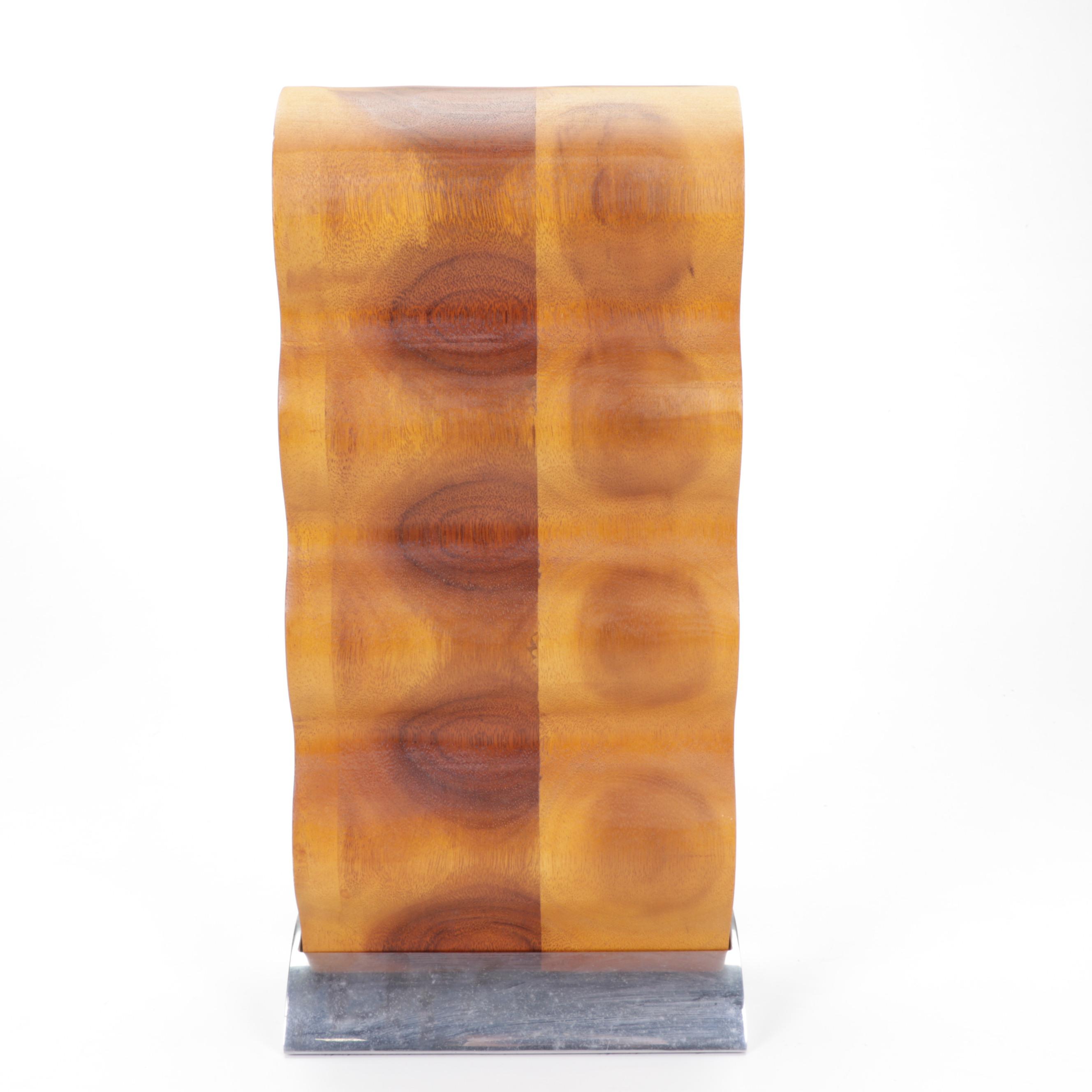 Nambé "Curvo" Four Bottle Tabletop Wine Rack