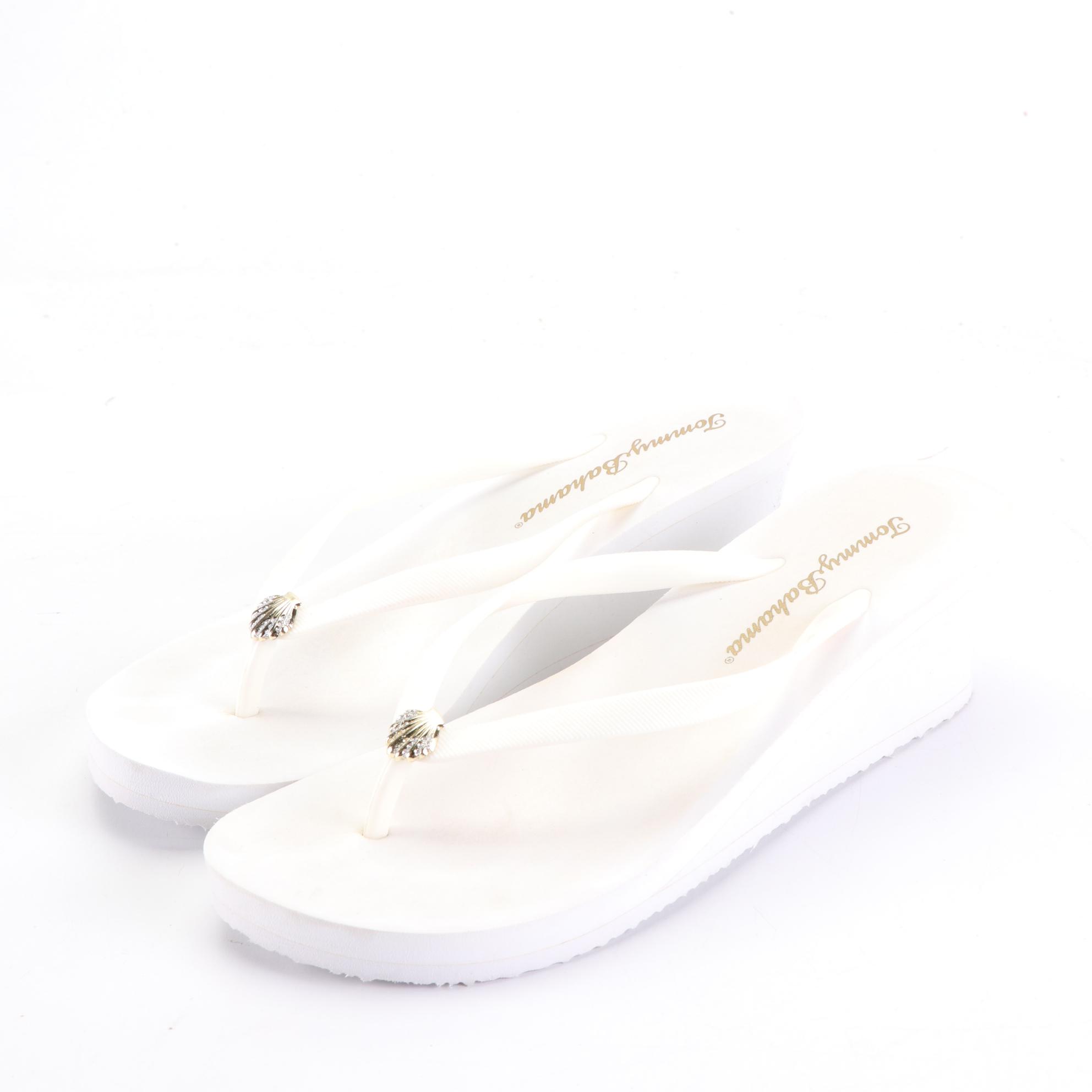 Tommy Bahama Flip-Flops with Aldo and Steve Madden Platform Wedges