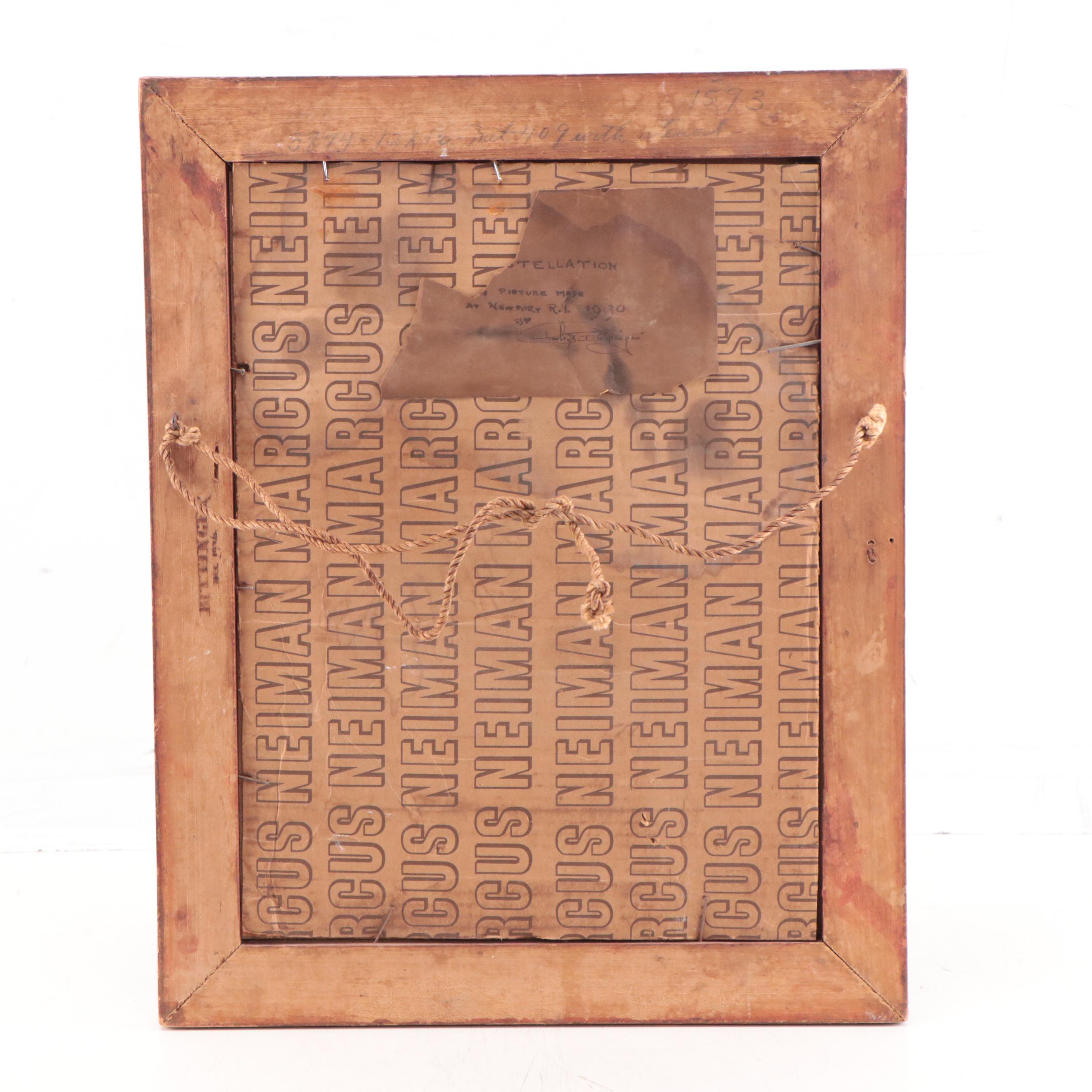 Charles Bittinger Oil Painting "U.S.S. Constellation," 1930