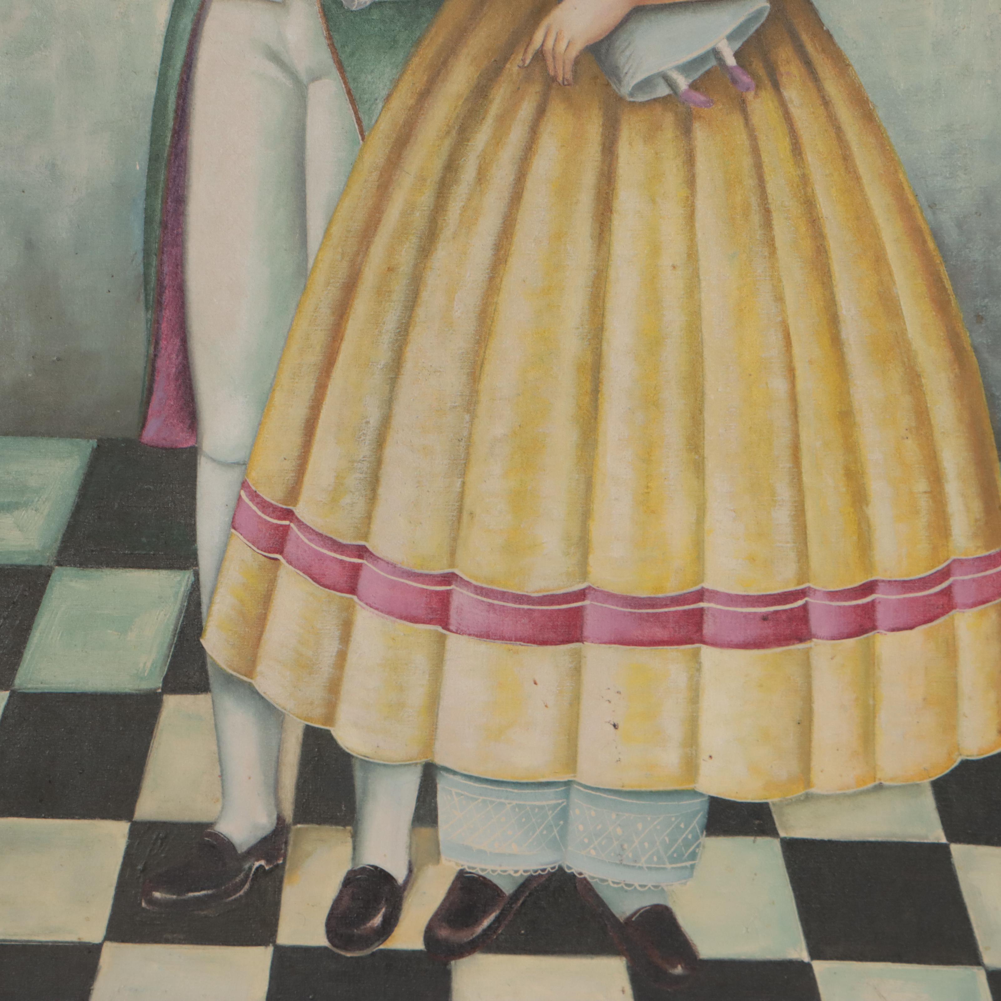 Manuel Velazquez Oil Painting of Children