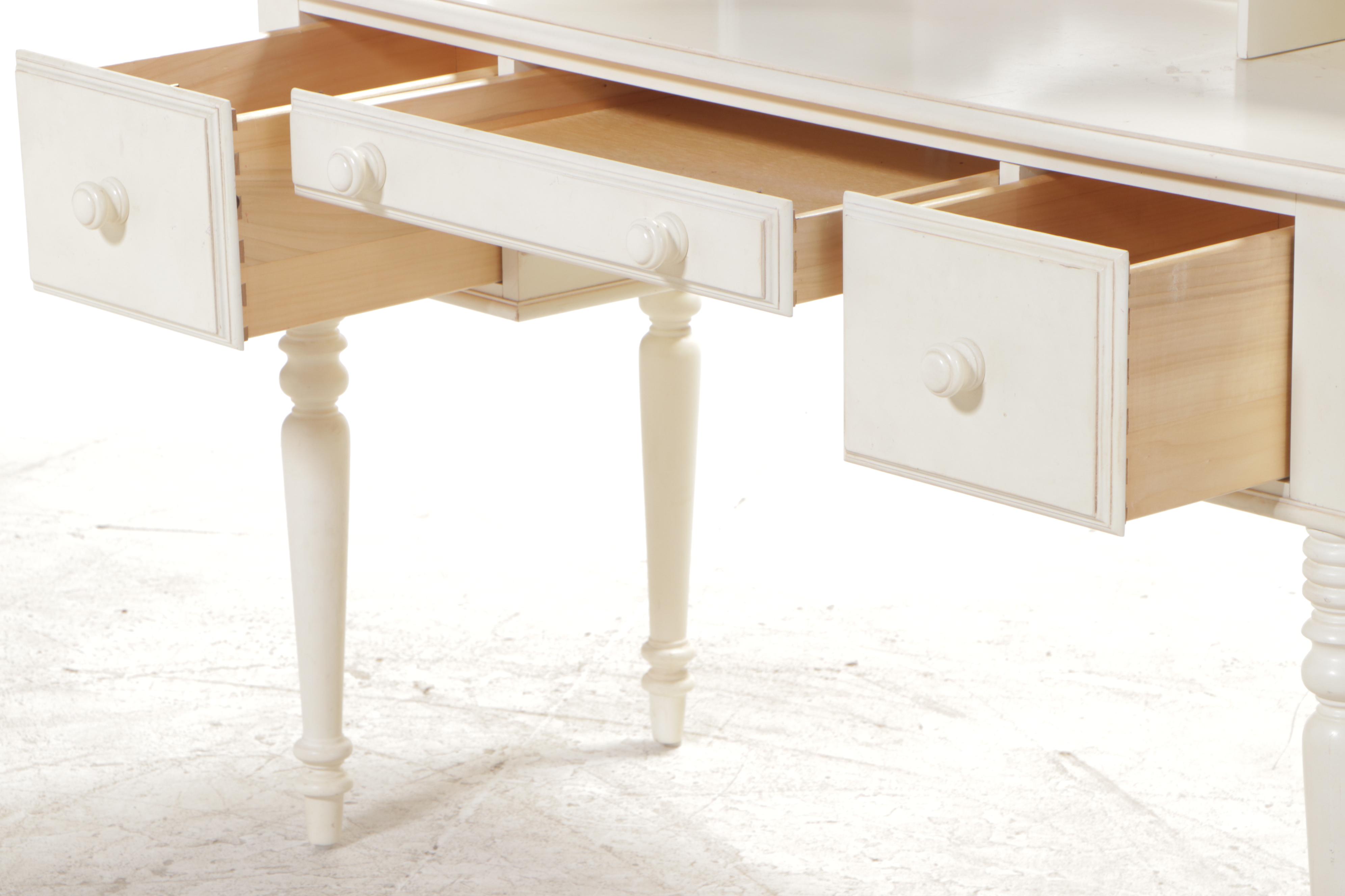 Ethan Allen "Chloe" Cream-Painted Vanity