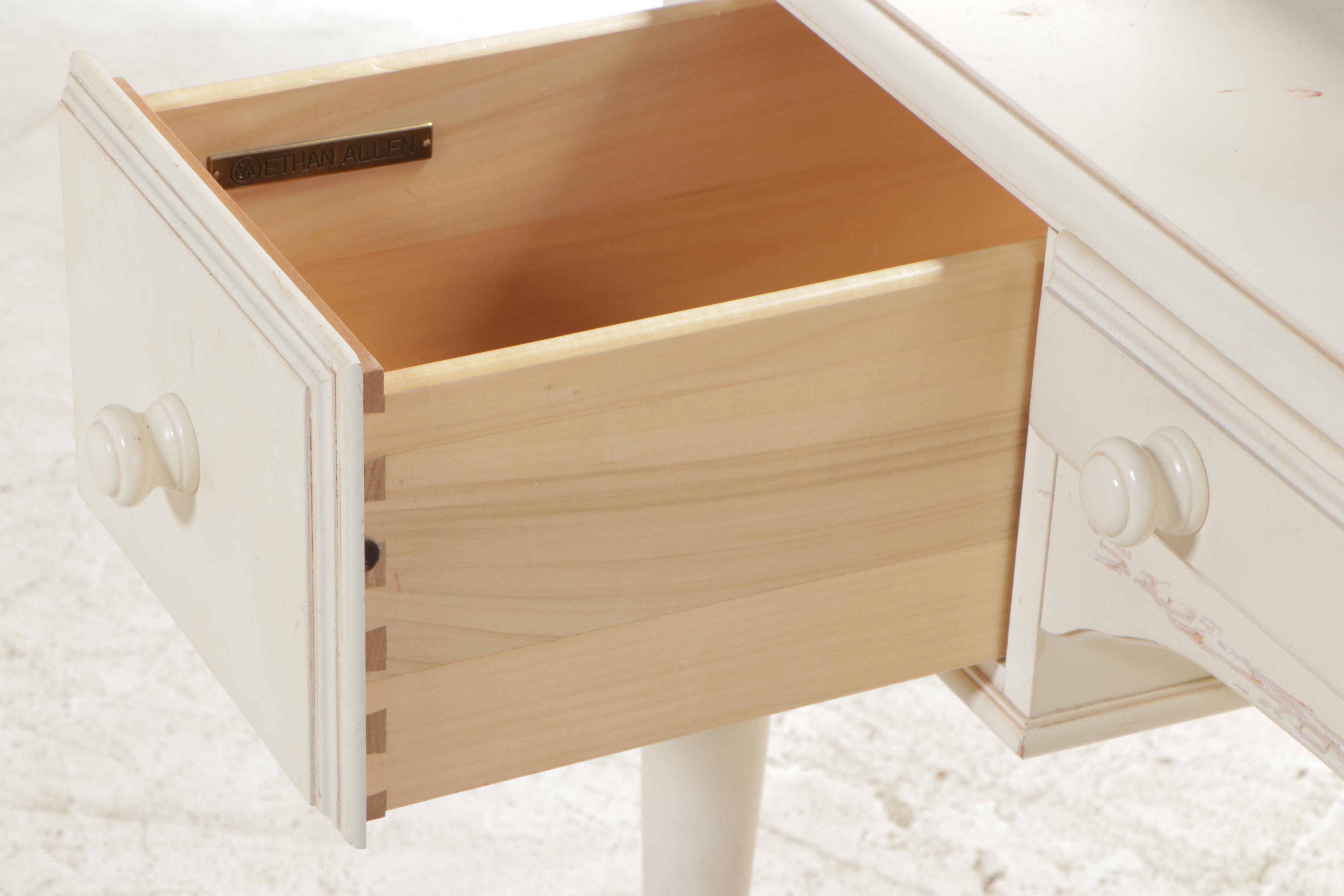 Ethan Allen "Chloe" Cream-Painted Vanity