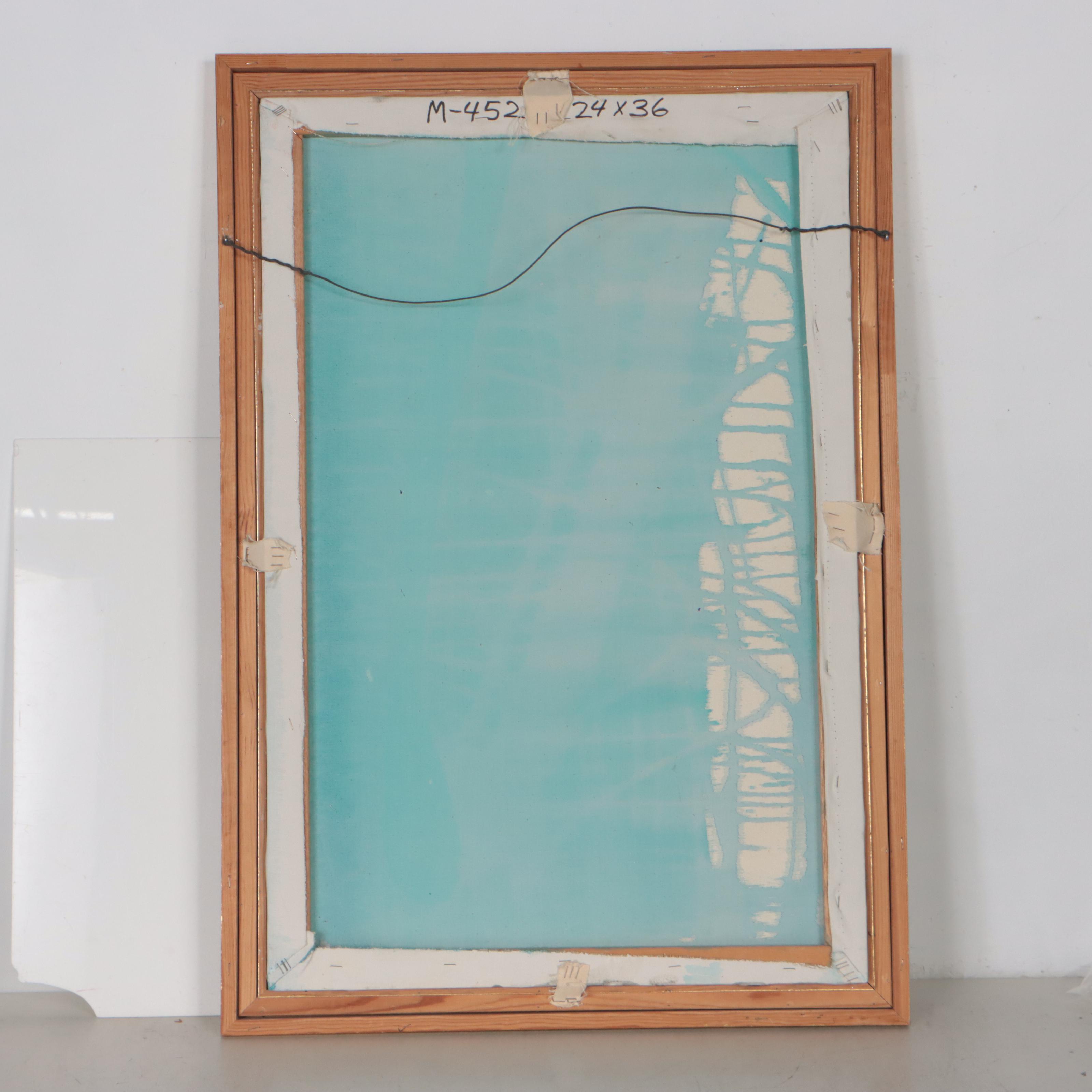 Oil Painting of Mother and Child, 1970