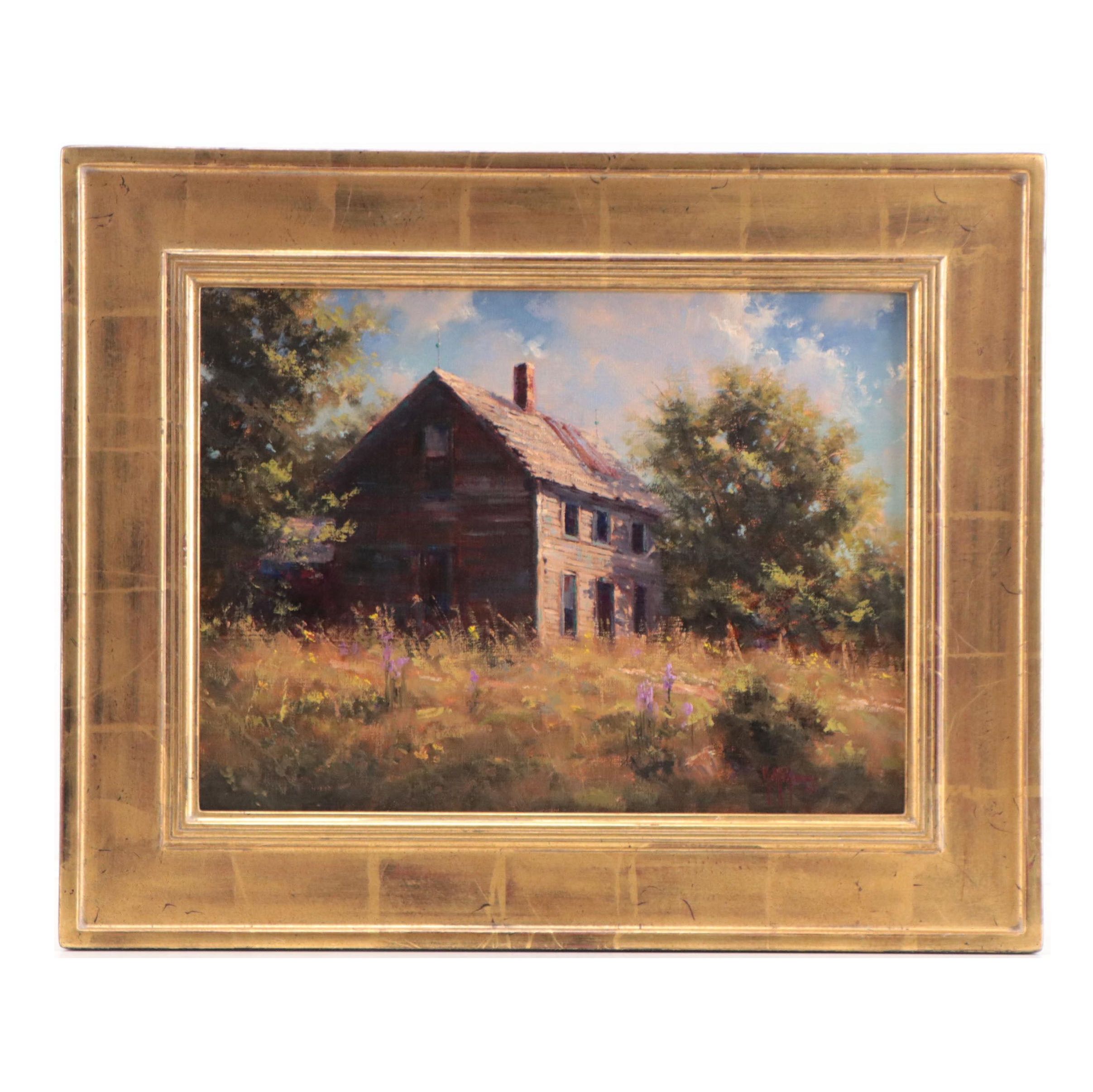 Kenny McKenna House Portrait Oil Painting