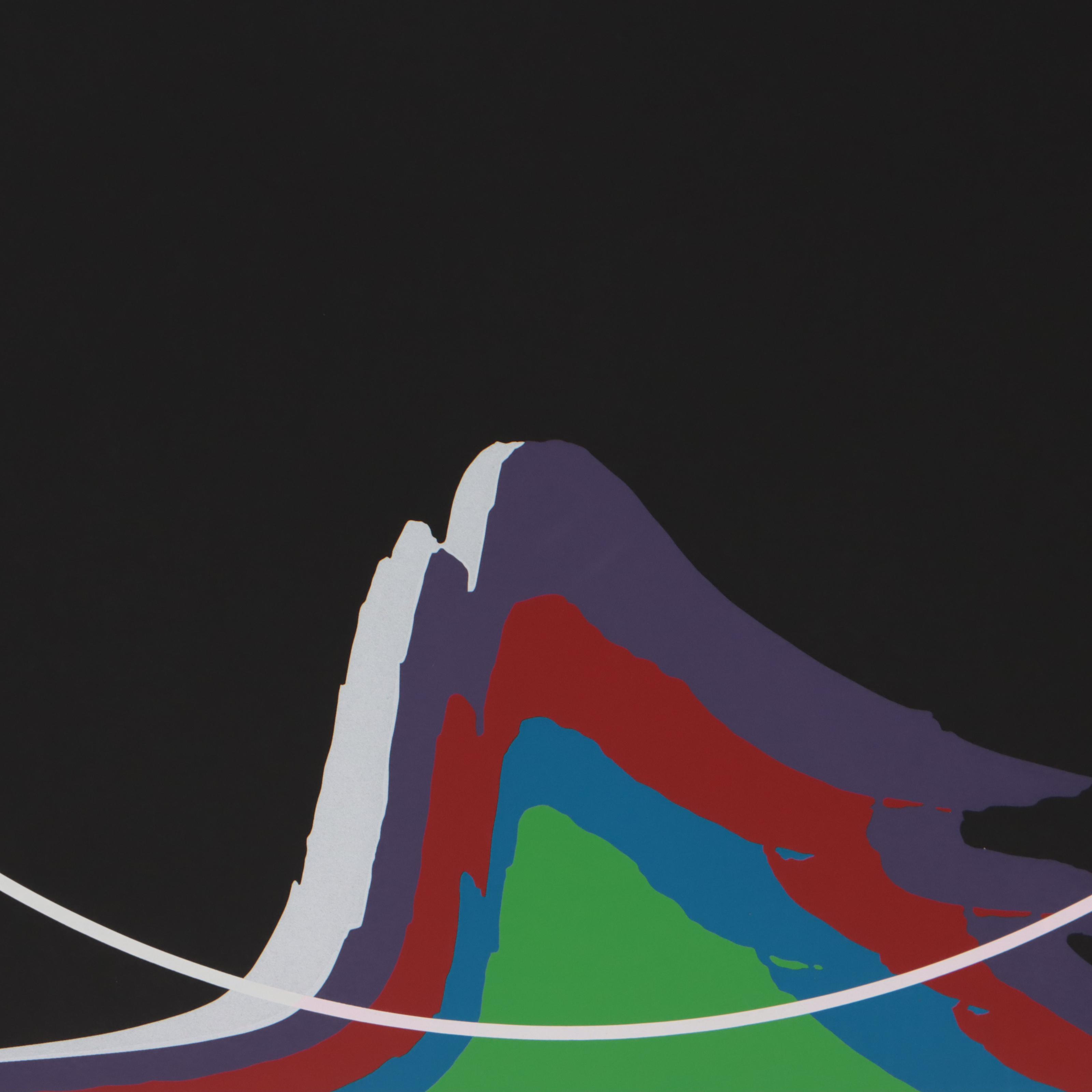 Thomas Whelan Benton Serigraph "Rainbow Mountain," 1981