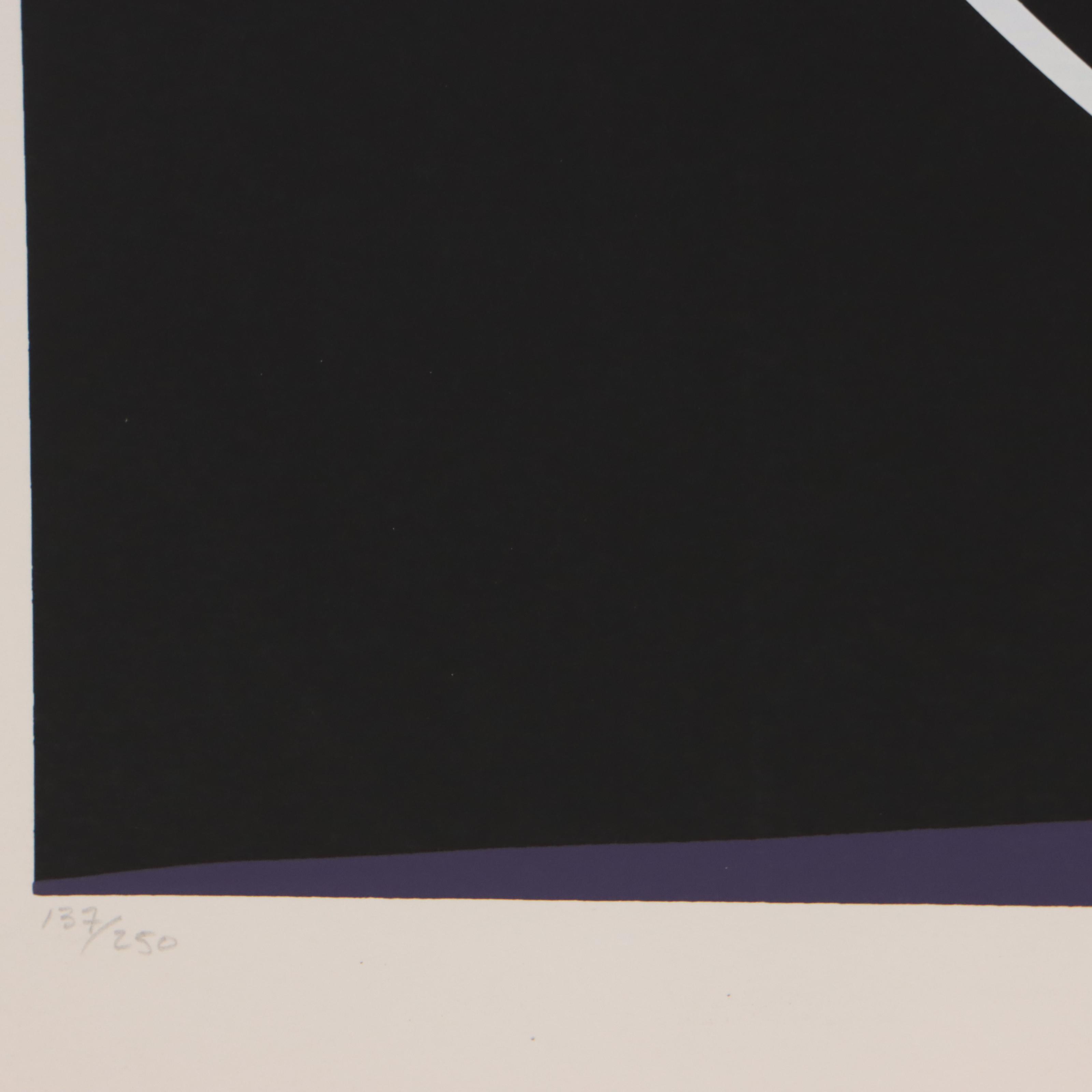 Thomas Whelan Benton Serigraph "Rainbow Mountain," 1981