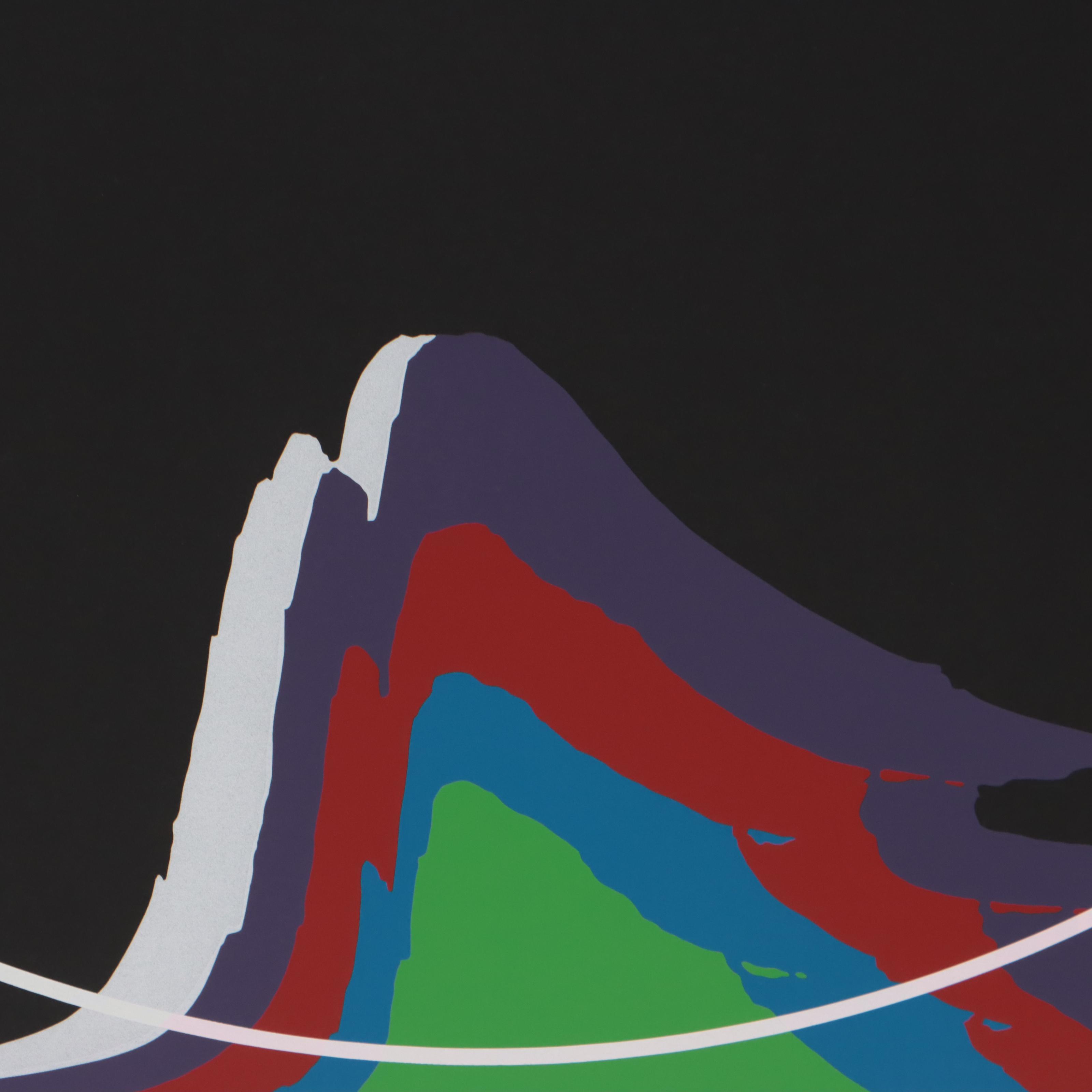 Thomas Whelan Benton Serigraph "Rainbow Mountain," 1981