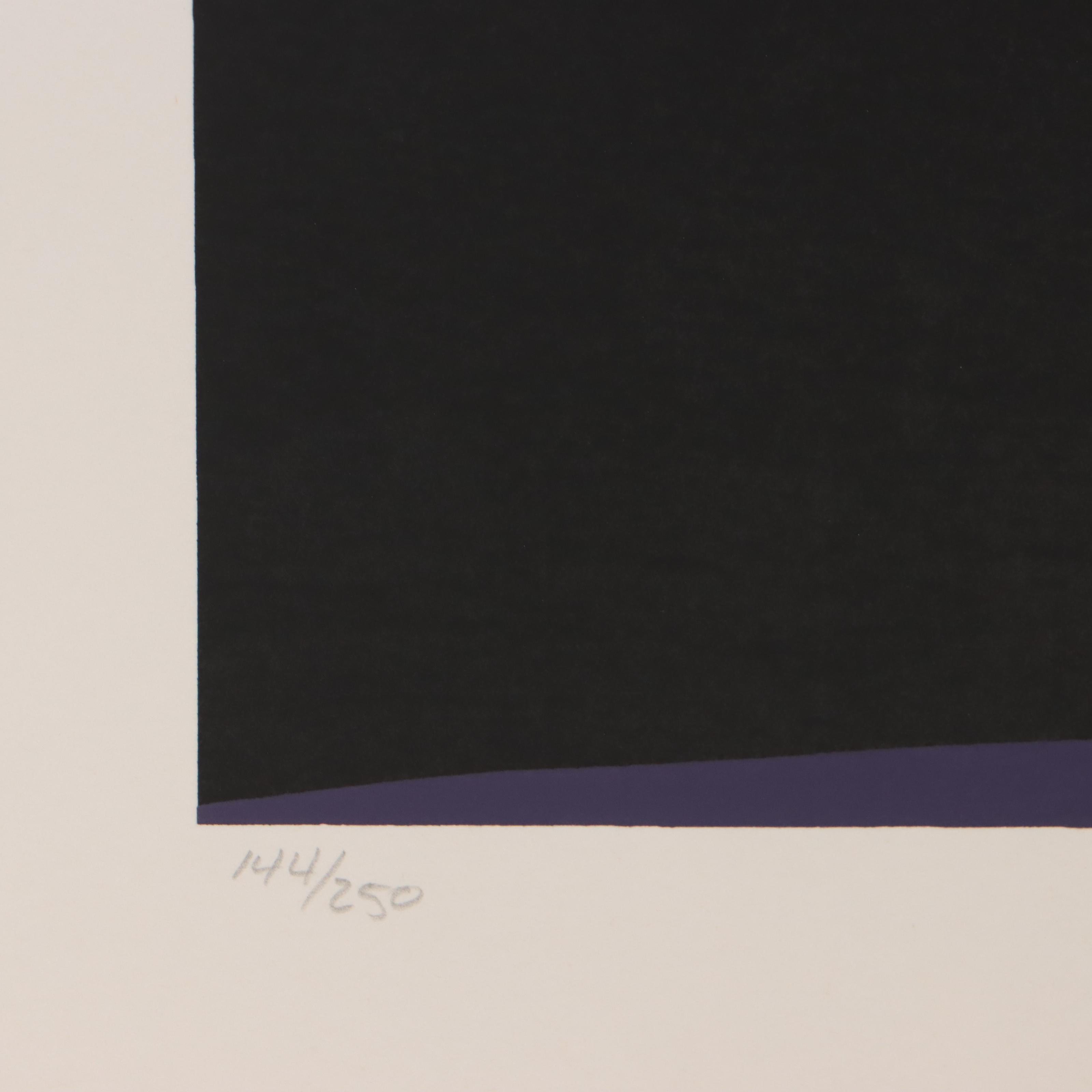 Thomas Whelan Benton Serigraph "Rainbow Mountain," 1981