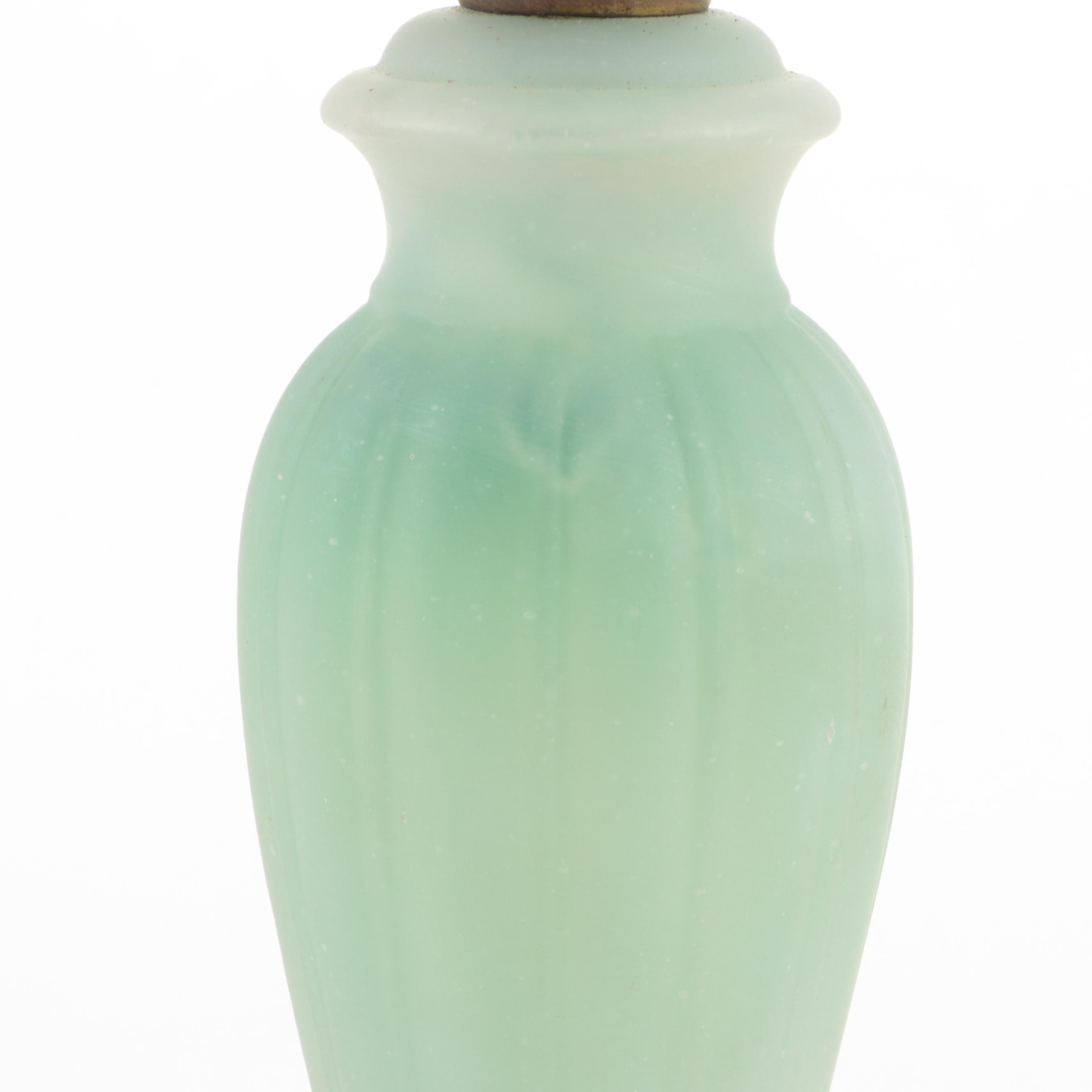 Mantle Lamp Company of Chicago Glass Lamp, Adapted Early to Mid-20th Century