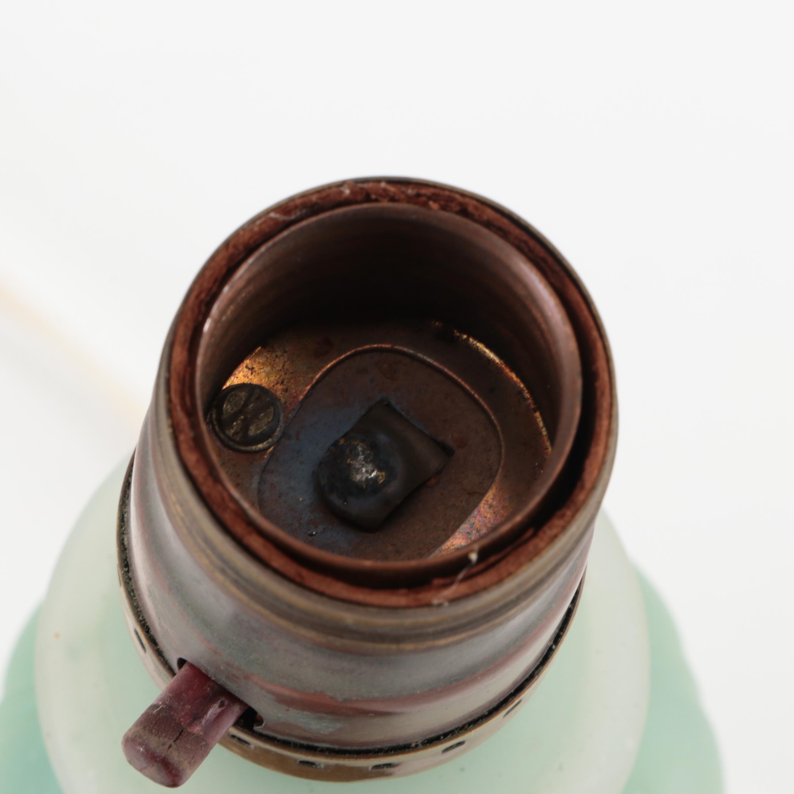 Mantle Lamp Company of Chicago Glass Lamp, Adapted Early to Mid-20th Century