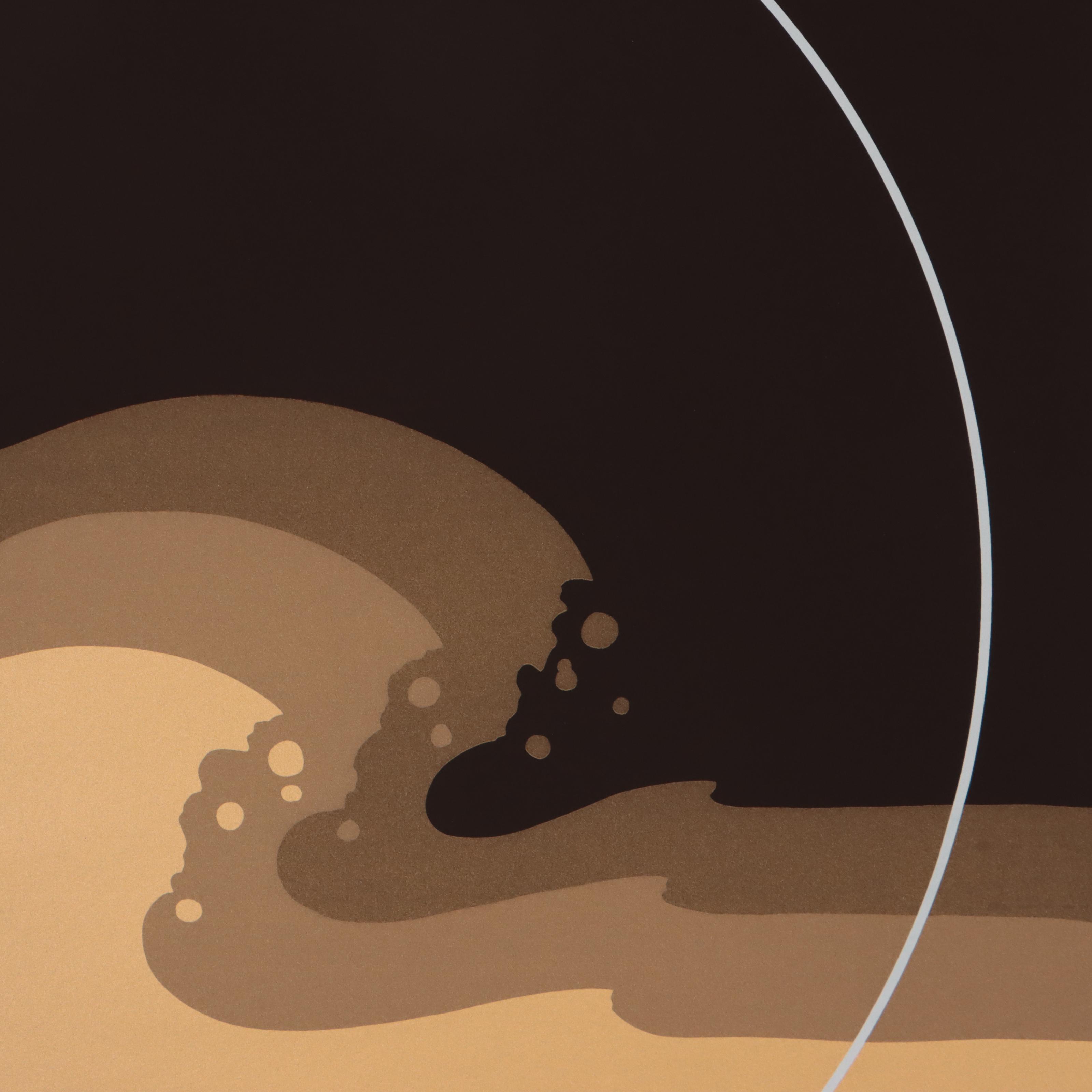 Thomas Whelan Benton Serigraph "Golden Waves" 1979