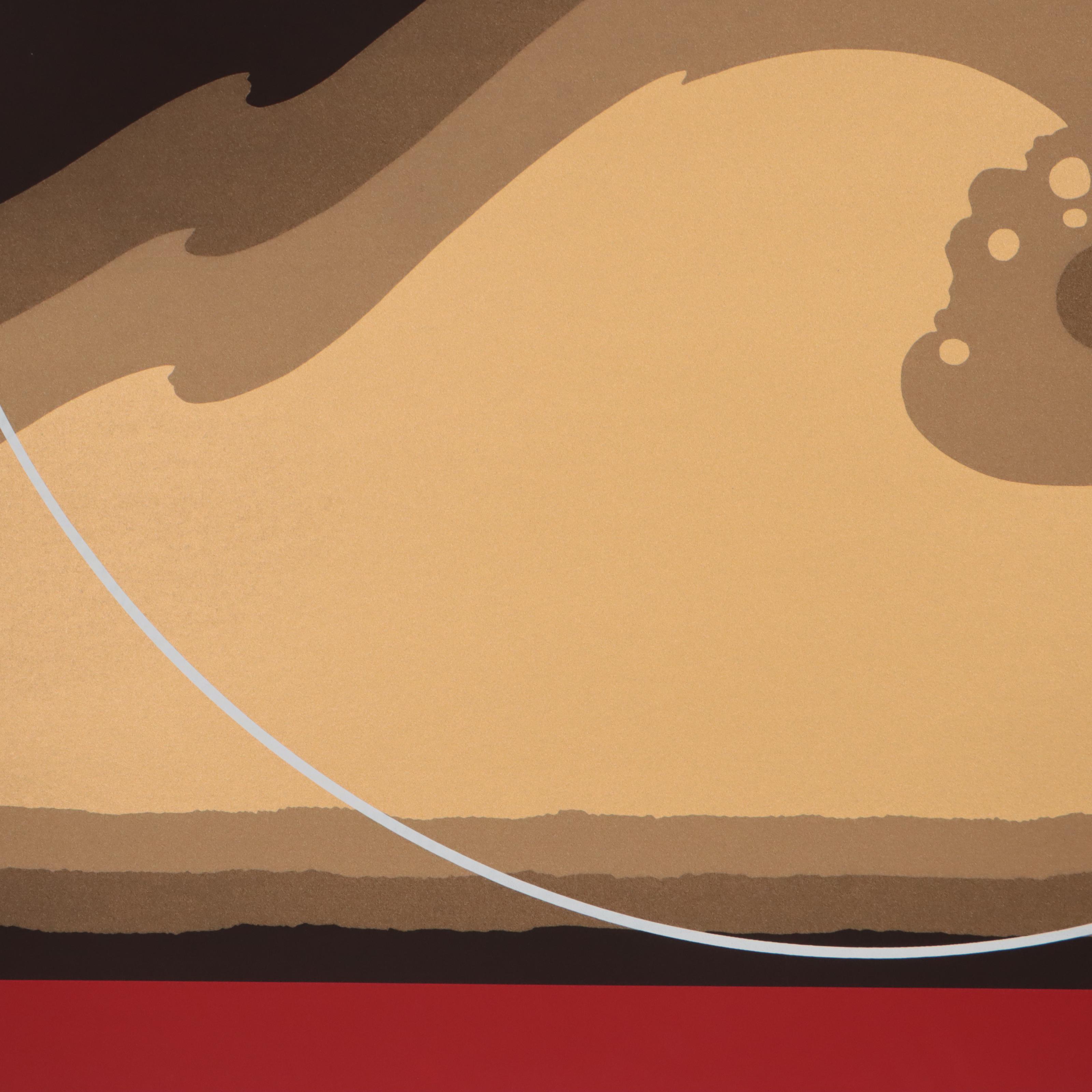 Thomas Whelan Benton Serigraph "Golden Waves" 1979