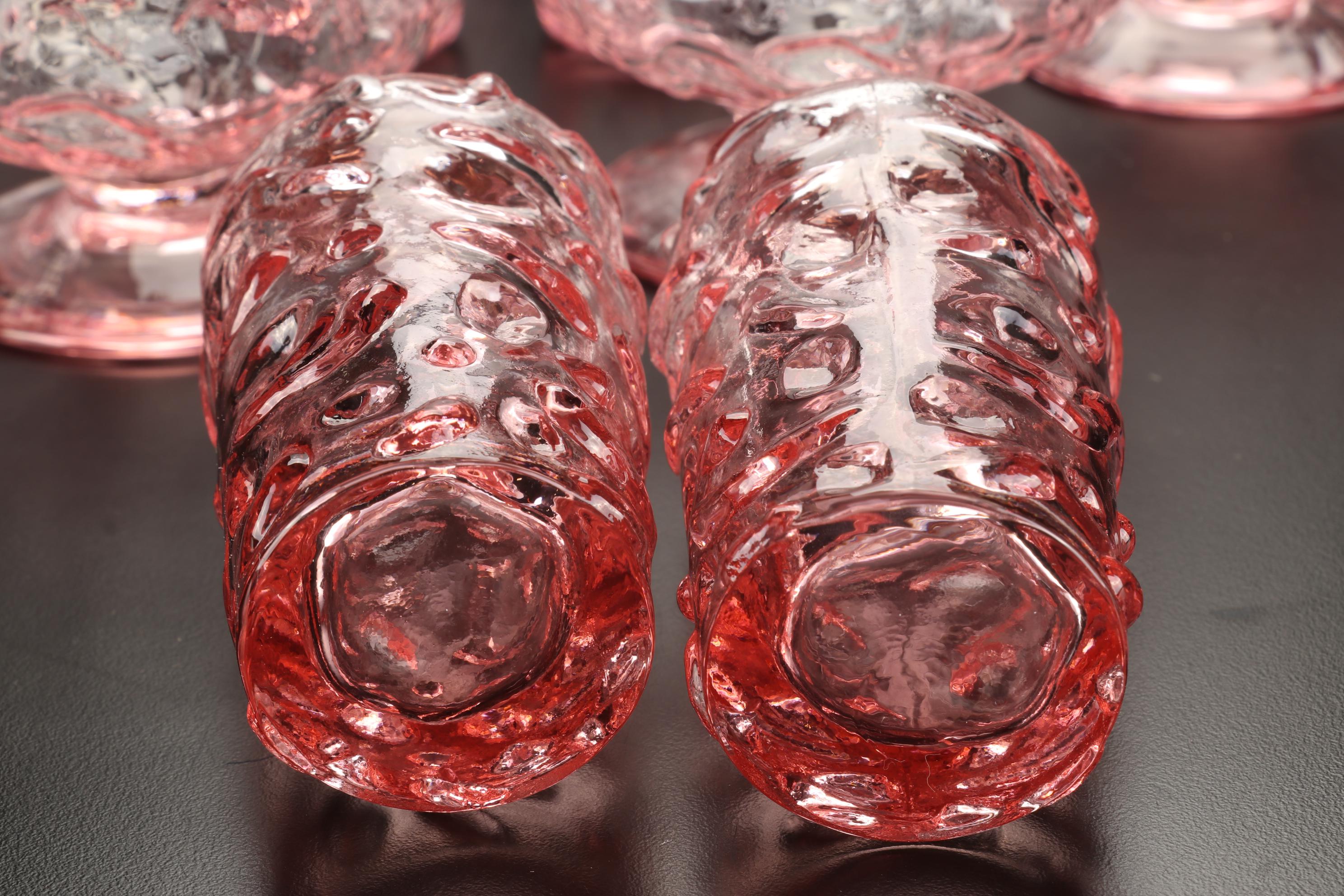 Bryce "El Rancho" Pink Goblets, Pitcher and Tableware, 1955-1966