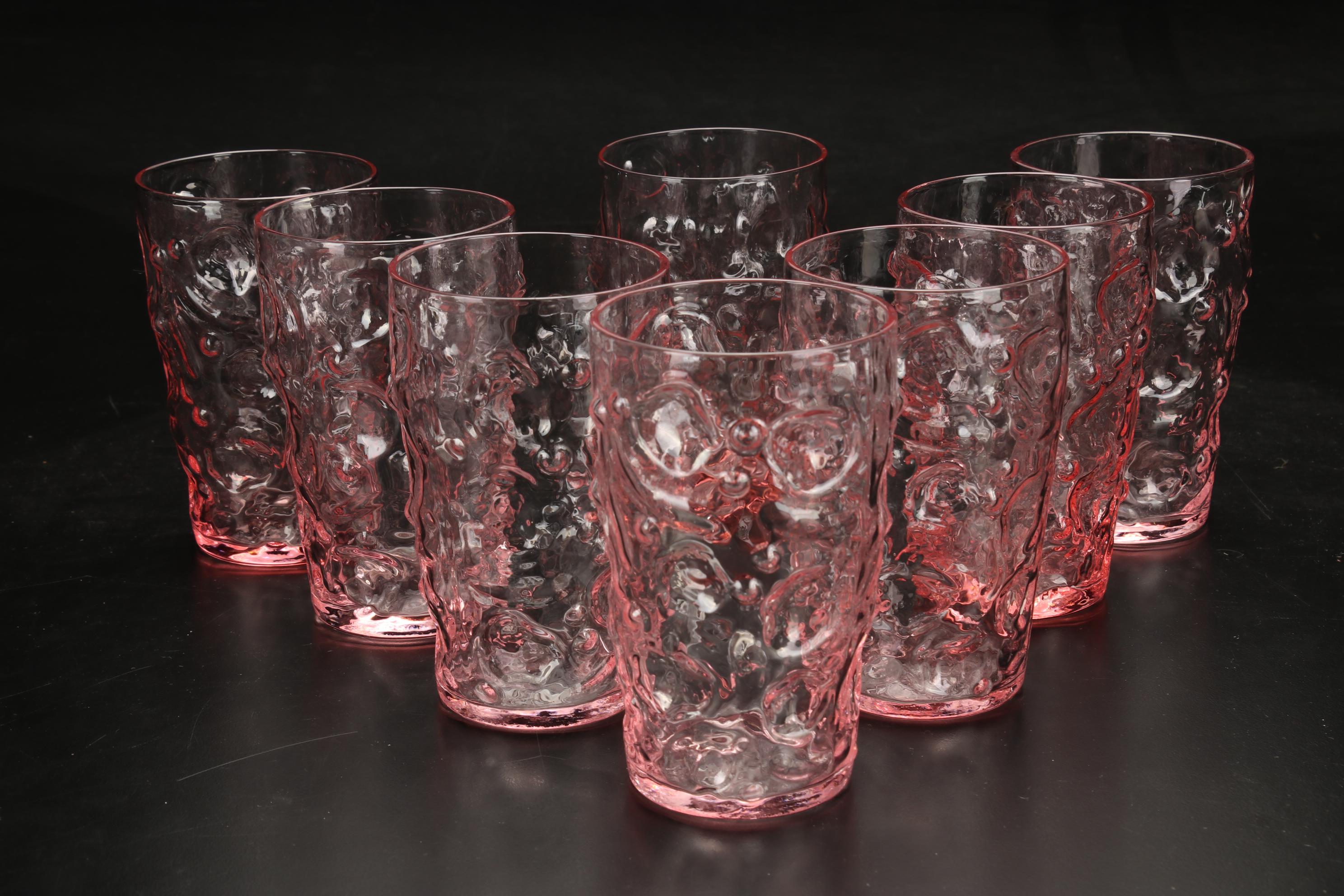 Bryce "El Rancho" Pink Goblets, Pitcher and Tableware, 1955-1966