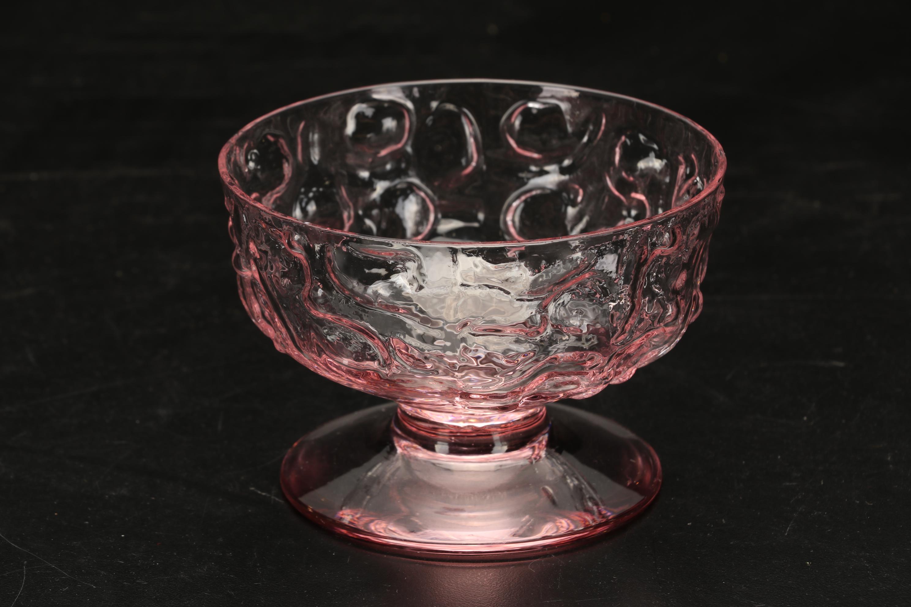 Bryce "El Rancho" Pink Goblets, Pitcher and Tableware, 1955-1966