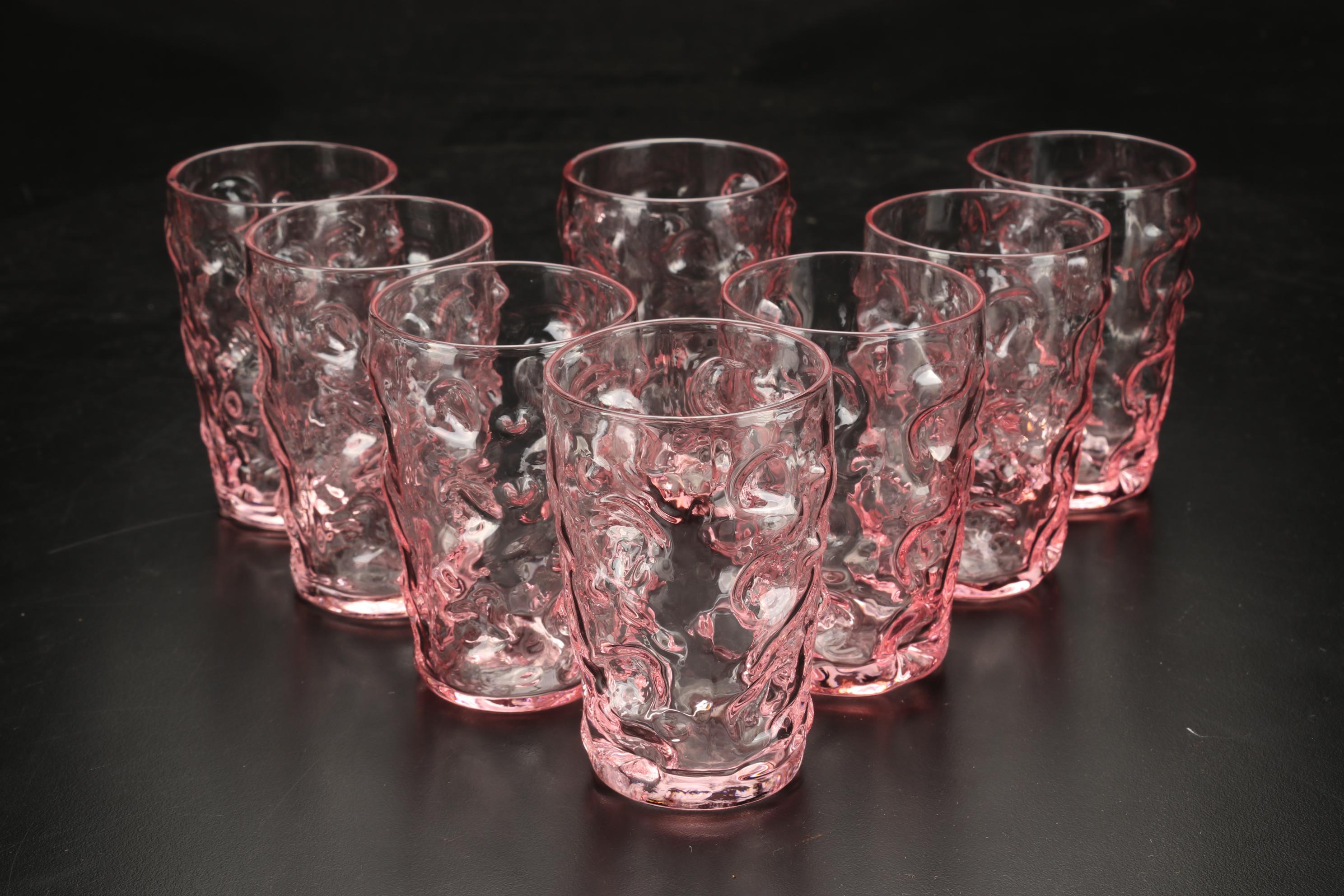 Bryce "El Rancho" Pink Goblets, Pitcher and Tableware, 1955-1966