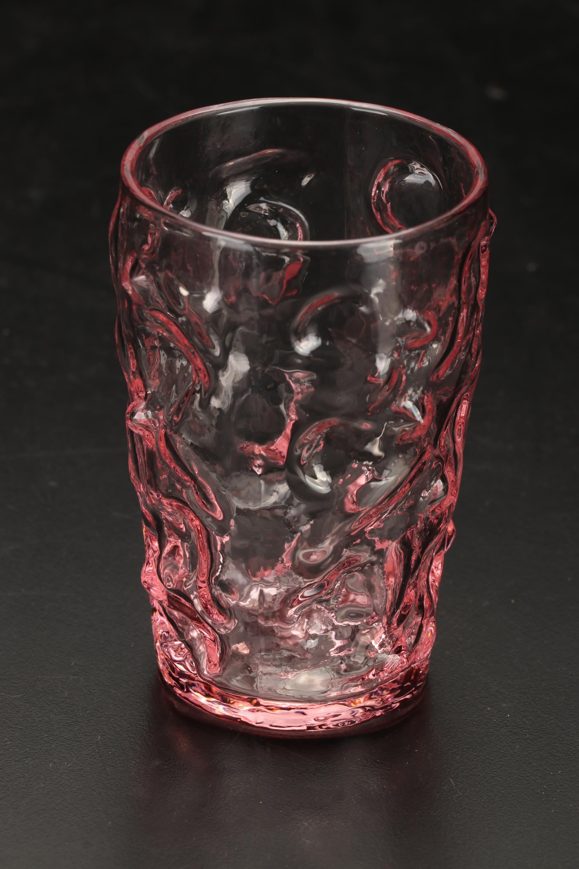 Bryce "El Rancho" Pink Goblets, Pitcher and Tableware, 1955-1966