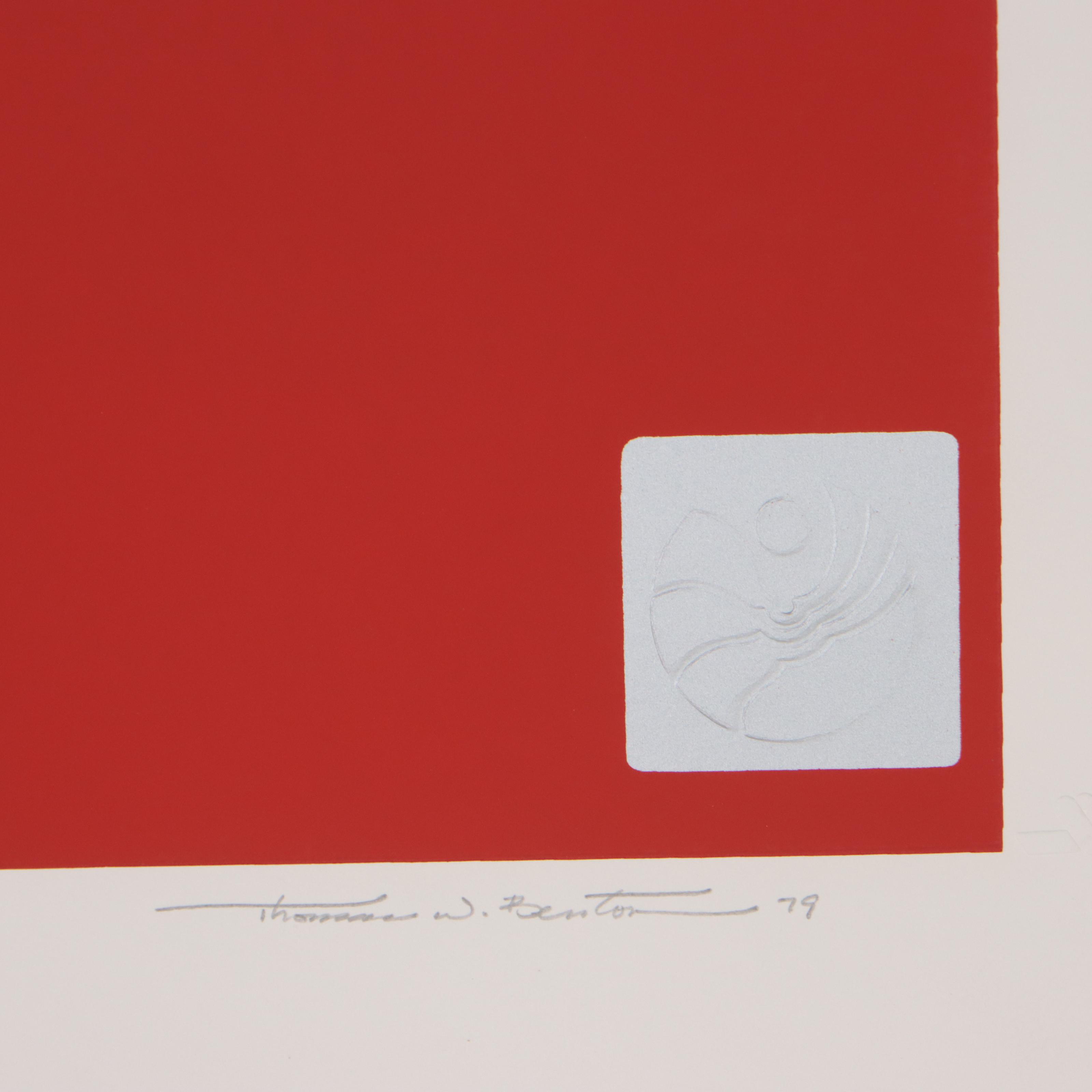 Thomas Whelan Benton Serigraph "Golden Eagle," 1979