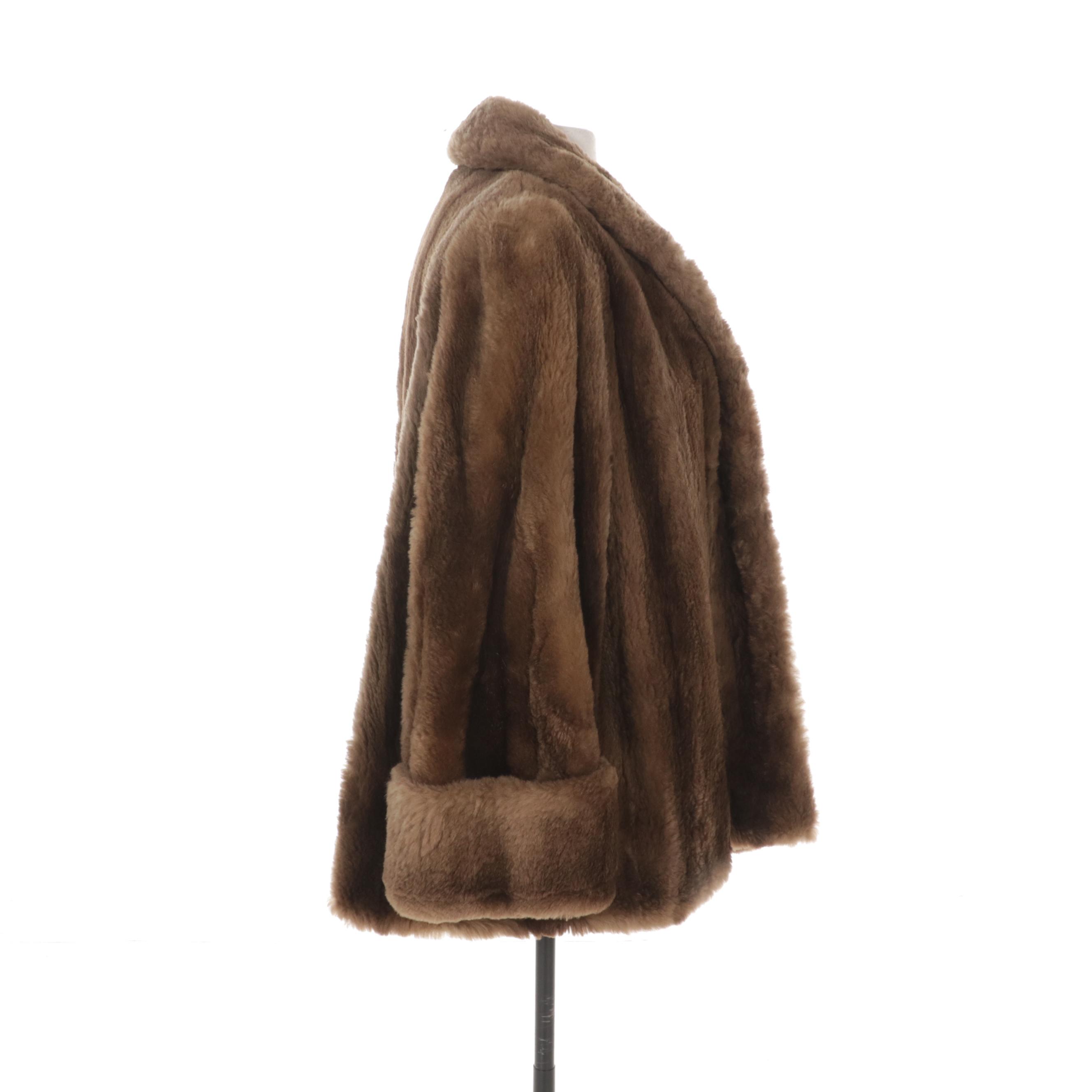 Sheared Beaver Fur Jacket, Mid to Late 20th Century